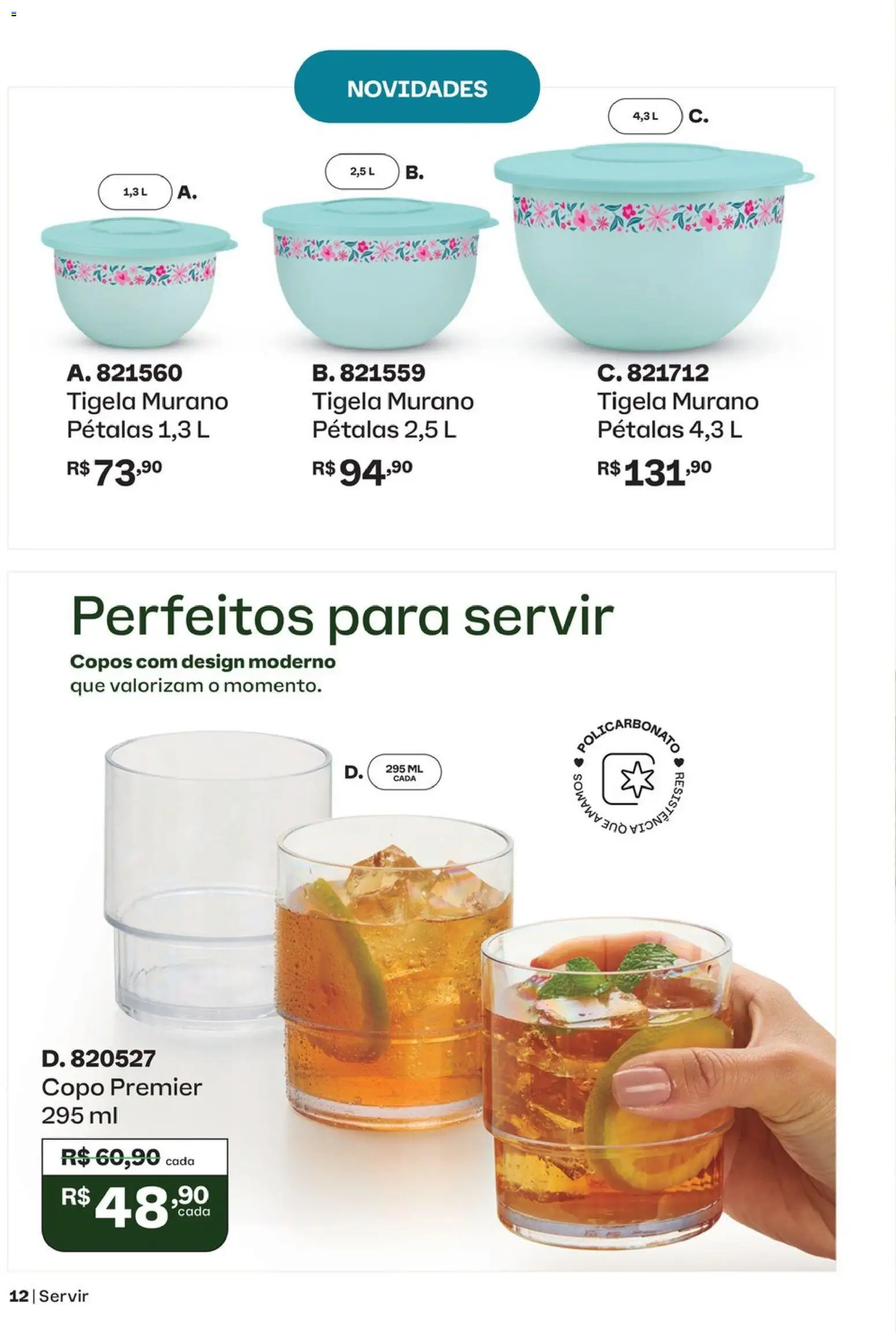 Tupperware Folheto - válido de 01/09/2026 | Página: 12 | Produtos: Copos, Tigela