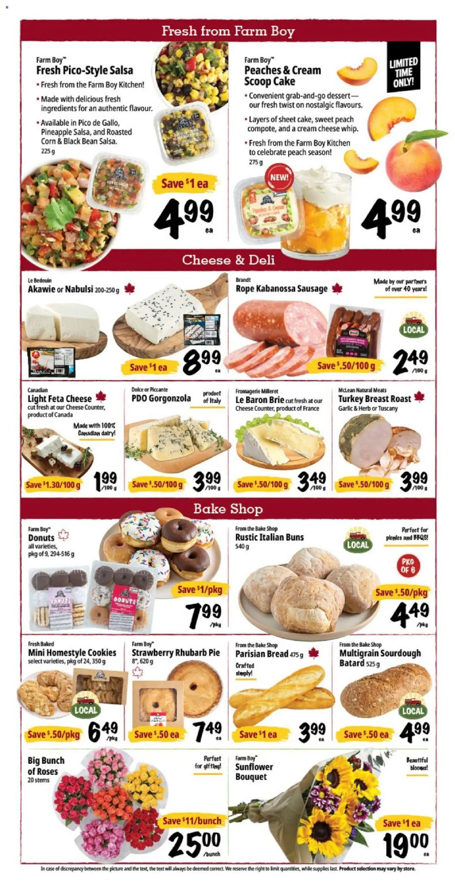 Farm Boy flyer valid from Aug 20, 2026 | Page: 3 | Products: Sunflower, Case, Bread, Ingredients