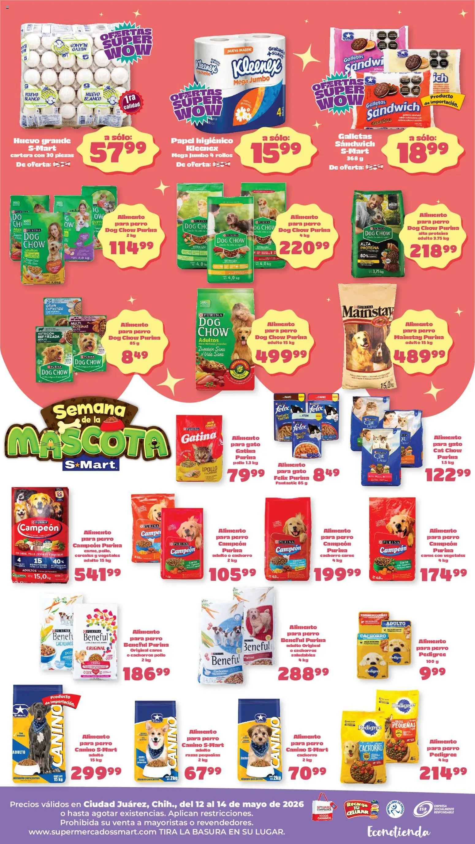 Nuevas ofertas de S-Mart válidas en toda la República Mexicana desde el 12.05.2026. ¡Encuentra las mejores ofertas en S-Mart folleto Ofertas de feria Juárez! | Página: 2