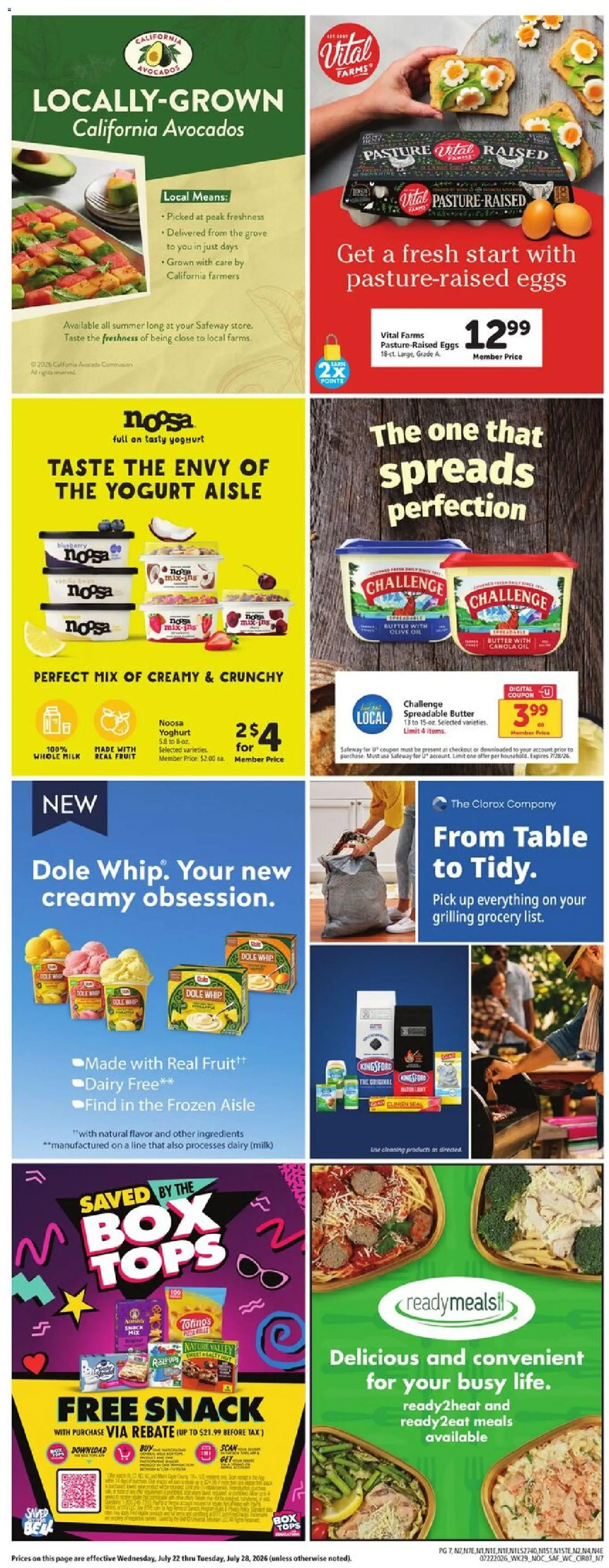 Safeway Weekly Ad - valid from 07/22/2026 | Page: 7 | Products: Wc, Butter, Eggs, Oil