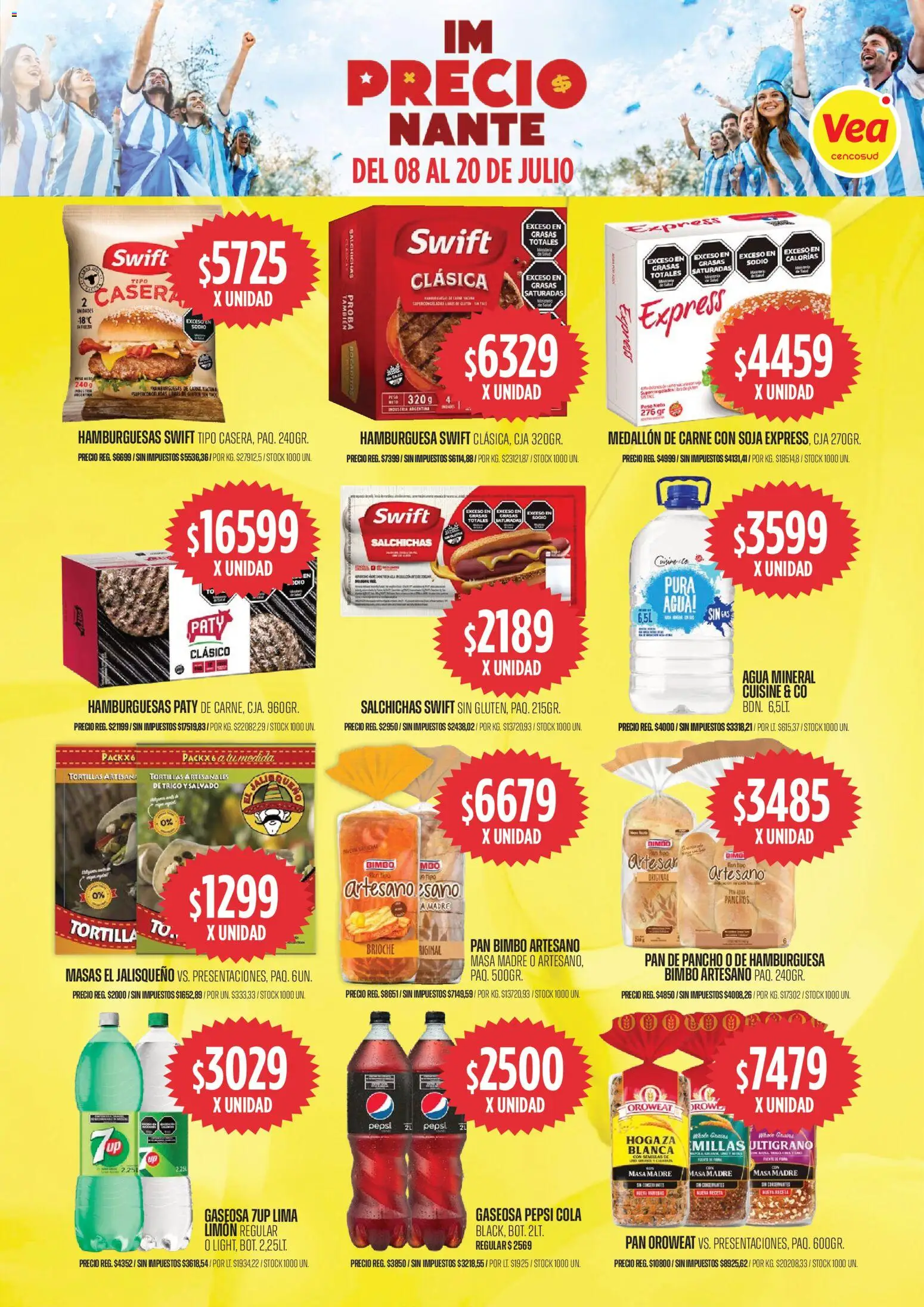 Vea - Volante imPRECIOnante NOA │ válido desde el 08/07/2026 | Página: 7 | Productos: Agua, Limón, Semillas, Pan