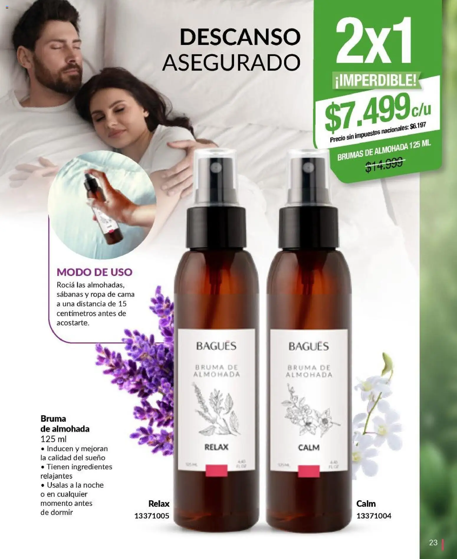 Bagués - Catálogo │ válido desde el 29/06/2026 | Página: 23 | Productos: Cama, Almohada, Bruma, Ropa