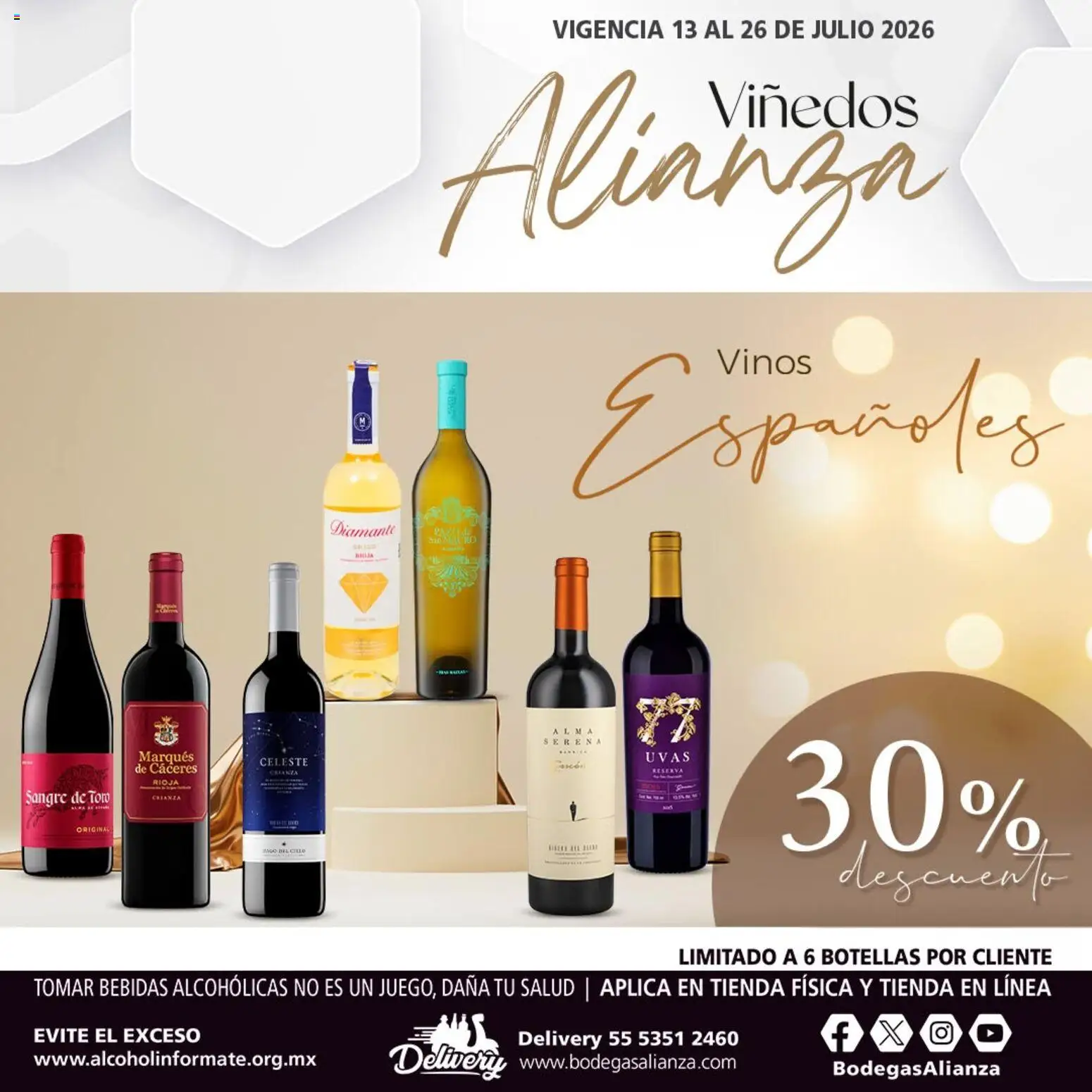 Nuevas ofertas de Bodegas Alianza válidas en toda la República Mexicana desde el 13/07/2026. ¡Encuentra las mejores ofertas en Bodegas Alianza catálogo Viñedos Alianza! | Página: 3
