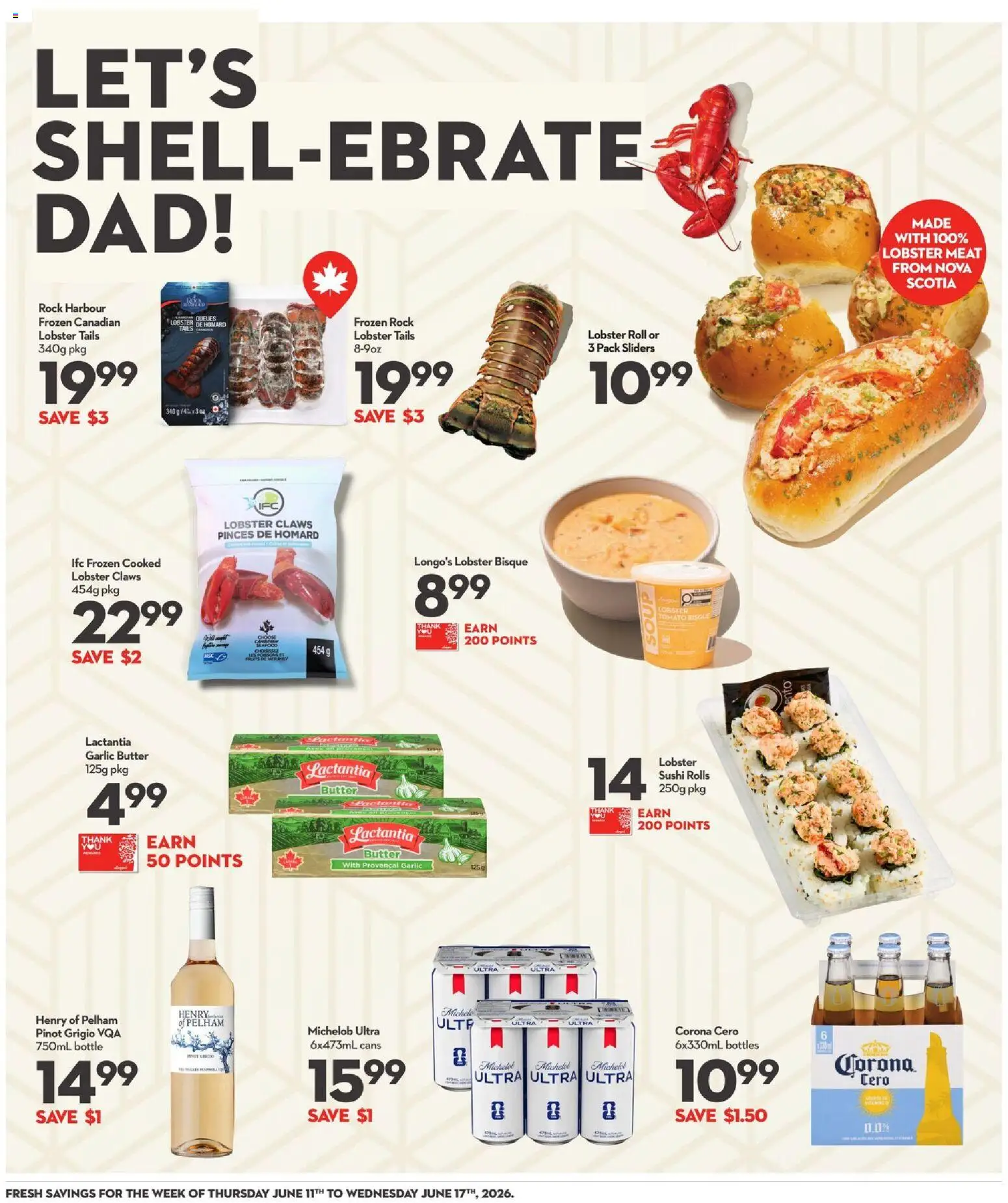 Longo's flyer valid from 11.06.2026 | Page: 7 | Products: Butter