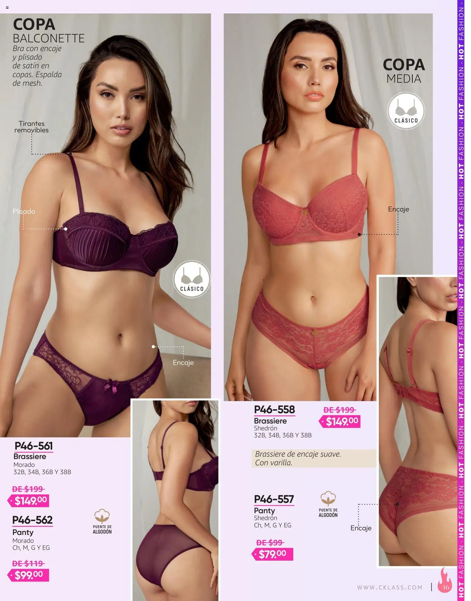 Nuevas ofertas de Cklass válidas en toda la República Mexicana desde el 03/08/2026. ¡Encuentra las mejores ofertas en Cklass catálogo Hot Fashion Calzado! | Página: 159 | Productos: Algodón, Tirantes