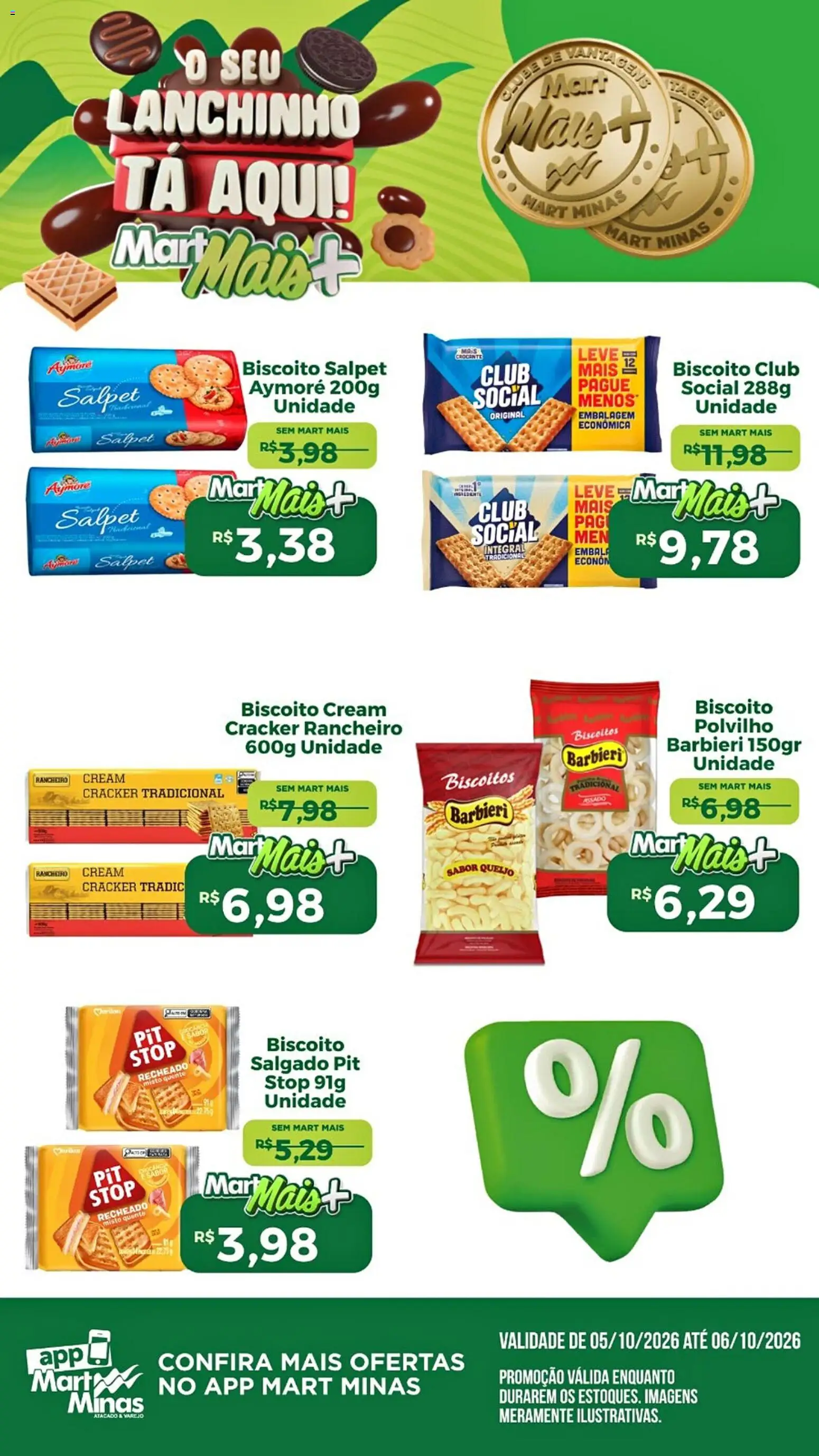 Mart Minas ofertas Lanches Segunda-feira 5 Outubro