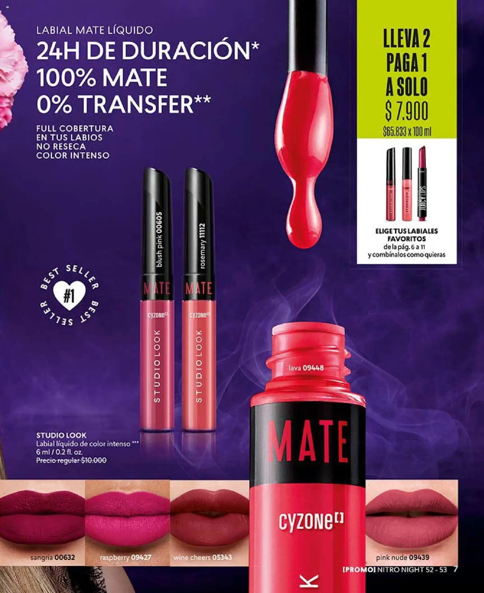 Catálogo CyZone Campaña 15 │ válido desde el 06.09.2026 | Página: 7 | Productos: Mate, Labial