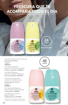 Vista previa de Yves Rocher campaña 10 2026, nuevo folleto de la tienda, válido en México a partir del 14/07/2026 | Página: 108 | Productos: Desodorante, Algodón, Ropa, Té