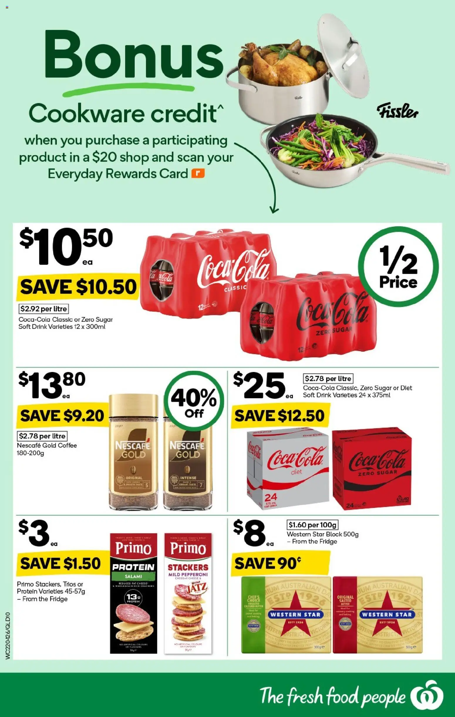 Woolworths catalogue - valid from 22.04.2026 | Page: 10 | Products: Crackers, Butter, Salami, Nescafe
