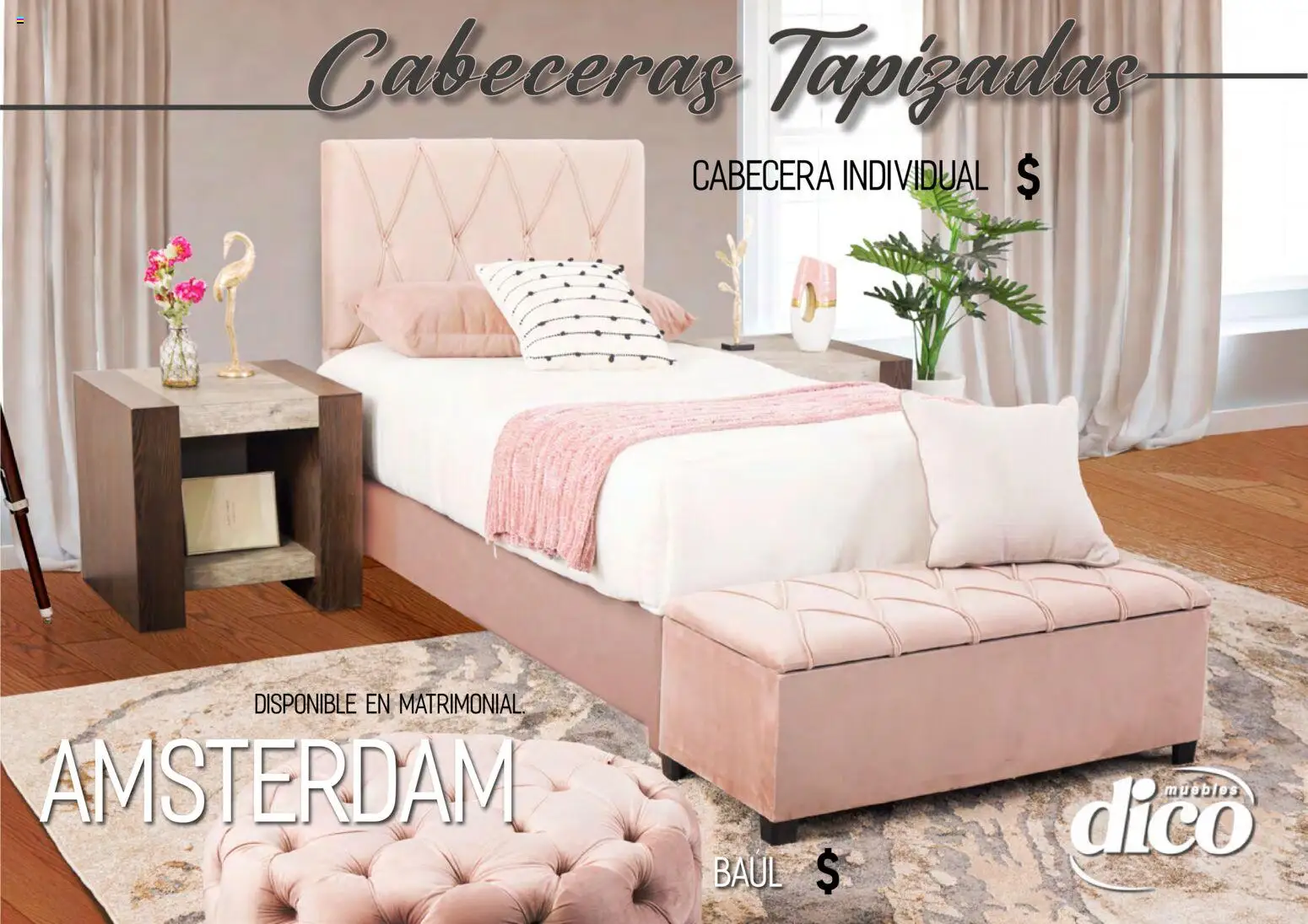 Nuevas ofertas de Muebles Dico válidas en toda la República Mexicana desde el 01.04.2026. ¡Encuentra las mejores ofertas en Muebles Dico catálogo Camas tapizadas ! | Página: 14 | Productos: Cabecera