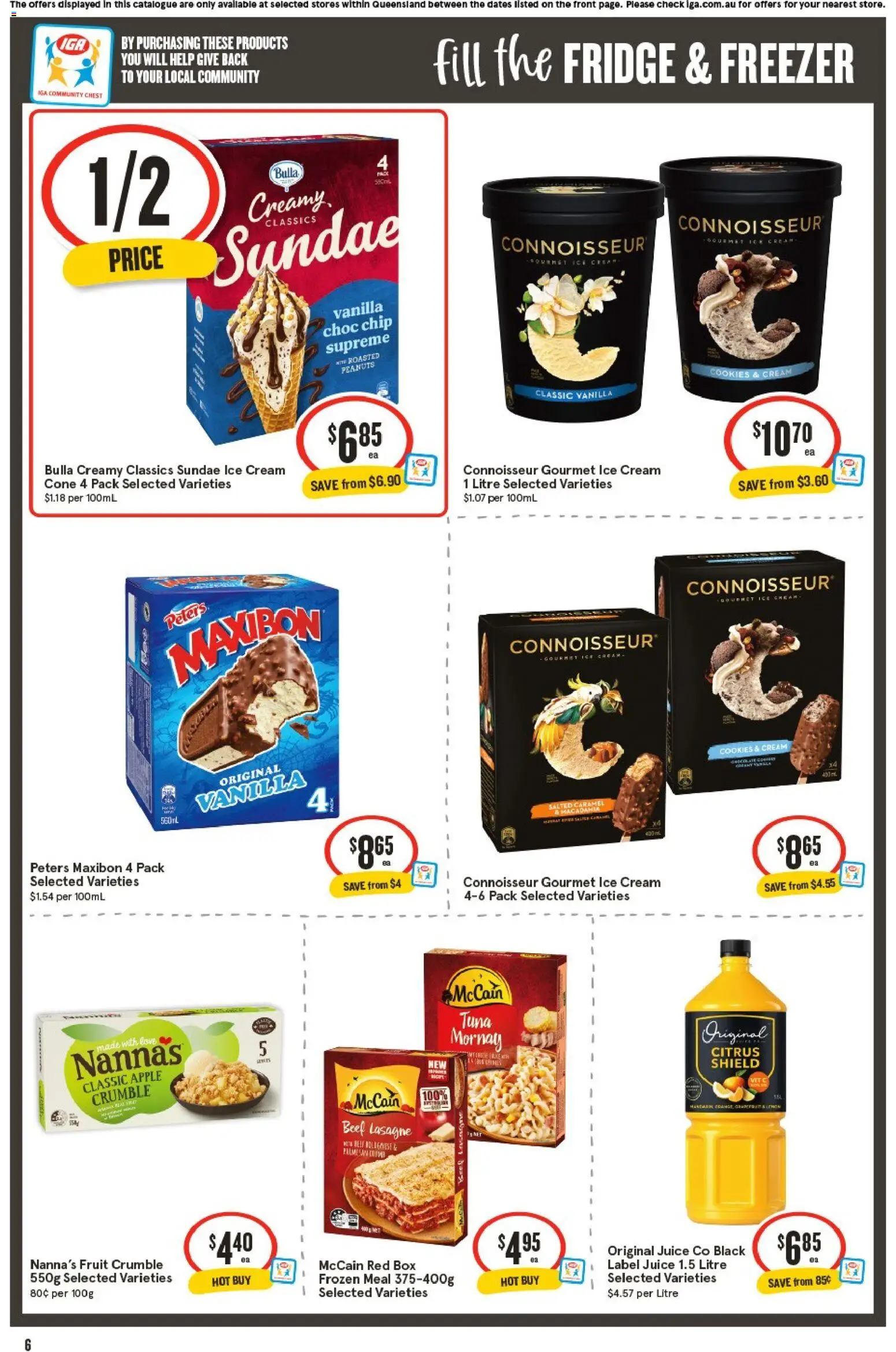 IGA catalogue - valid from 17.06.2026 | Page: 7 | Products: Juice, Beef, Peanuts, Tuna