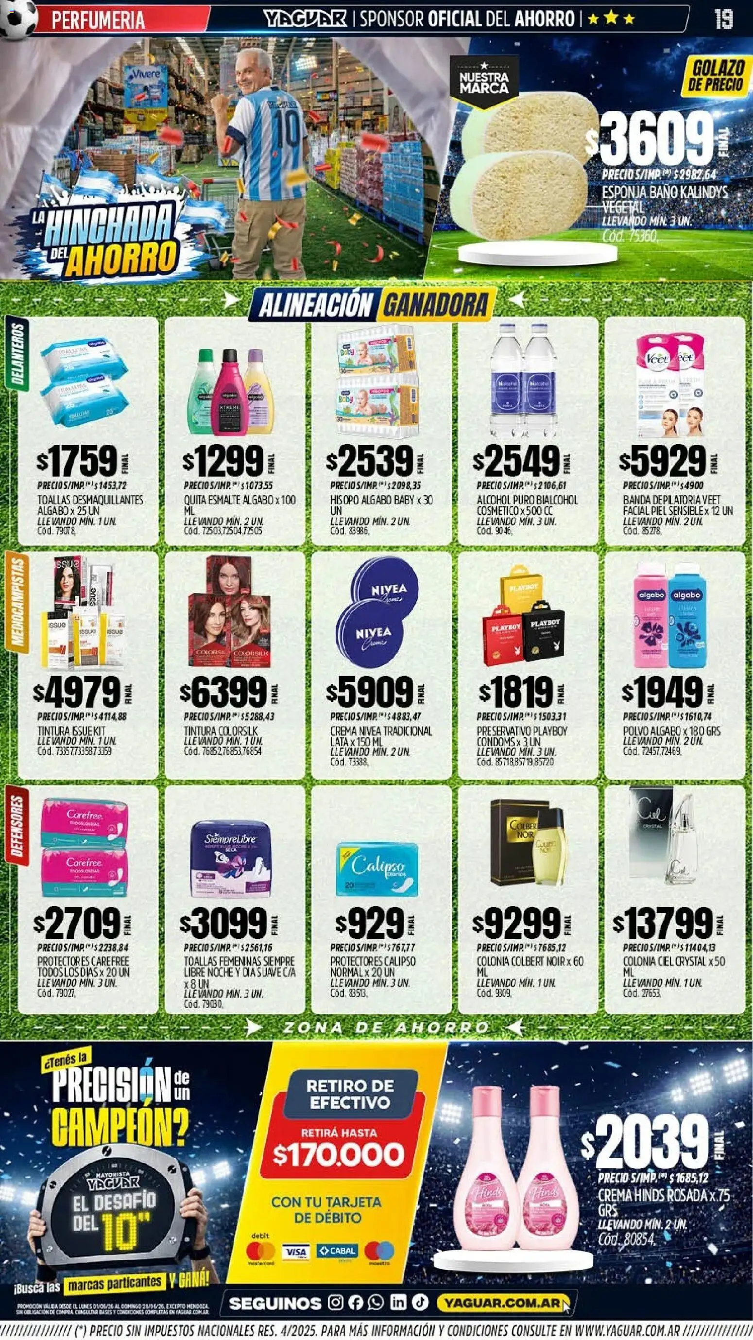 Yaguar - Oferta Semanal Chaco │ válido desde el 01.06.2026 | Página: 18 | Productos: Baño, Polvo, Esponja, Crema