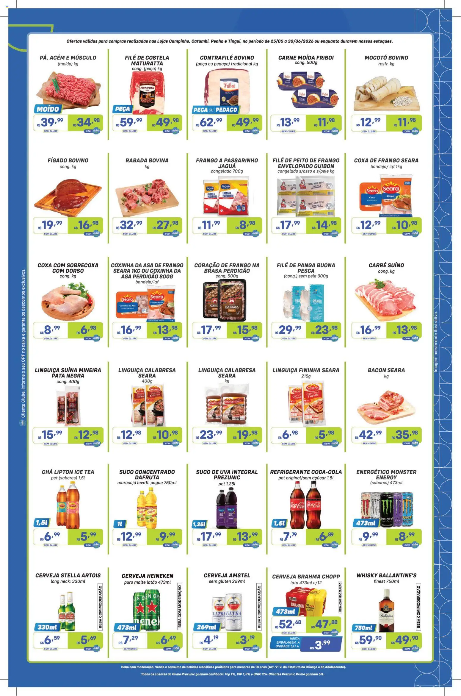 Prezunic Folheto - válido de 25.05.2026 | Página: 2 | Produtos: Alho, Ice tea, Acém, Açúcar
