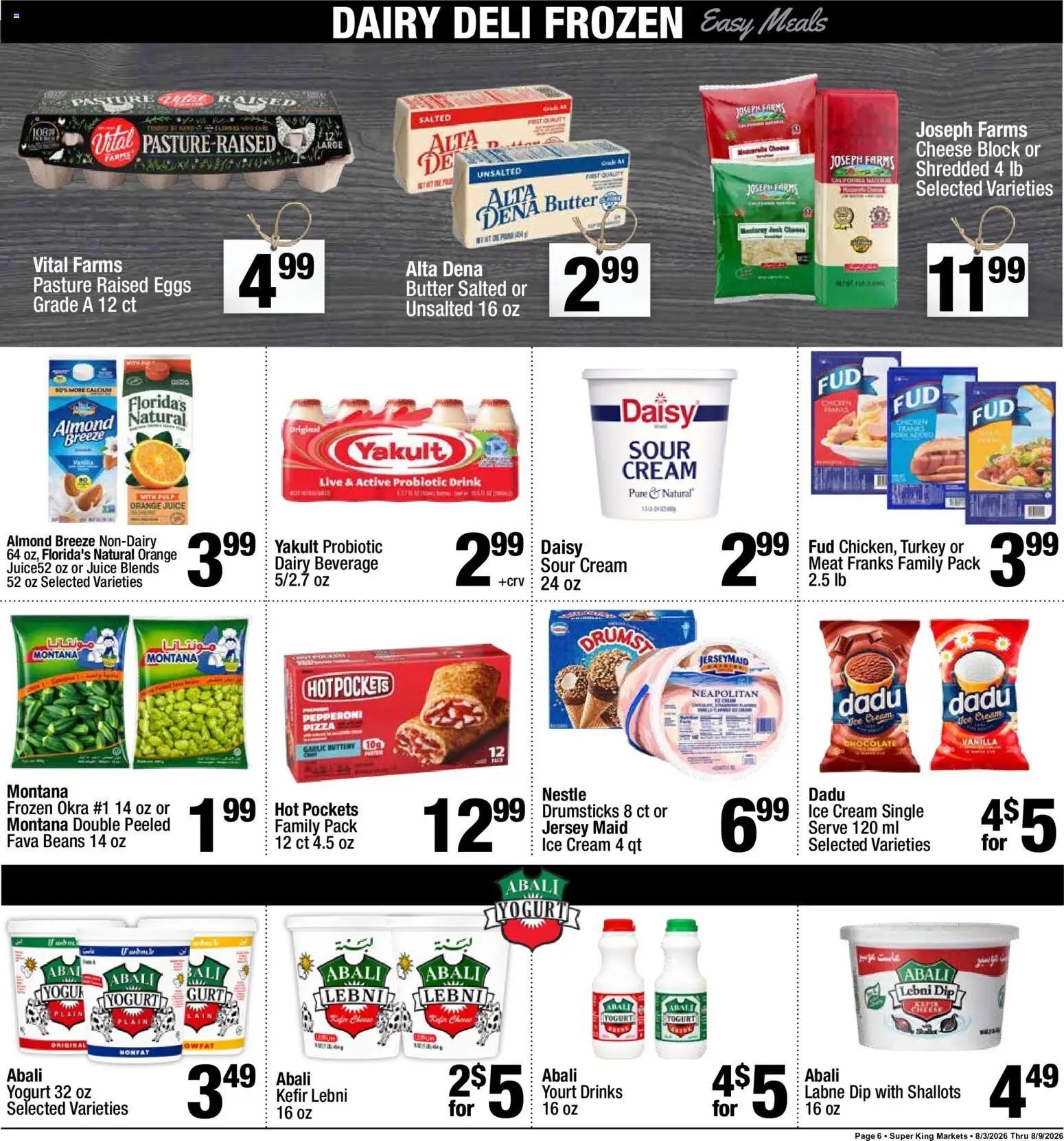Super King Ad - valid from 08/03/2026 | Page: 6 | Products: Cheese, Cream, Ice cream, Garlic