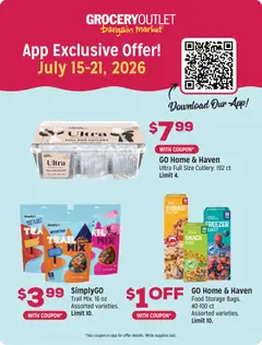 Preview of Grocery Outlet weekly ads valid from 07/15/2026 | Page: 4 | Products: Freezer