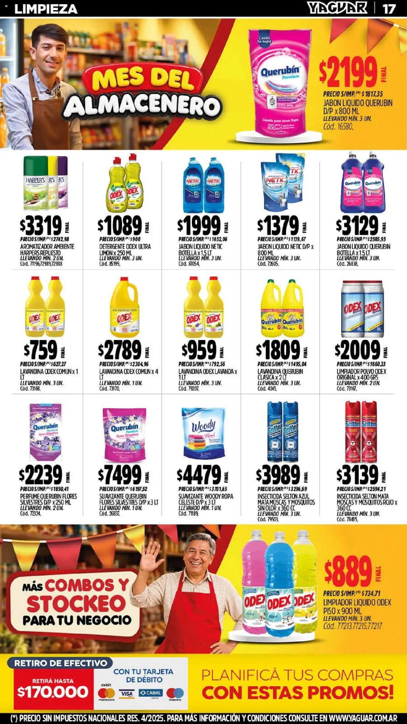Yaguar catálogo │ válido desde el 07/09/2026 | Página: 18 | Productos: Insecticida, Detergente, Limón, Suavizante