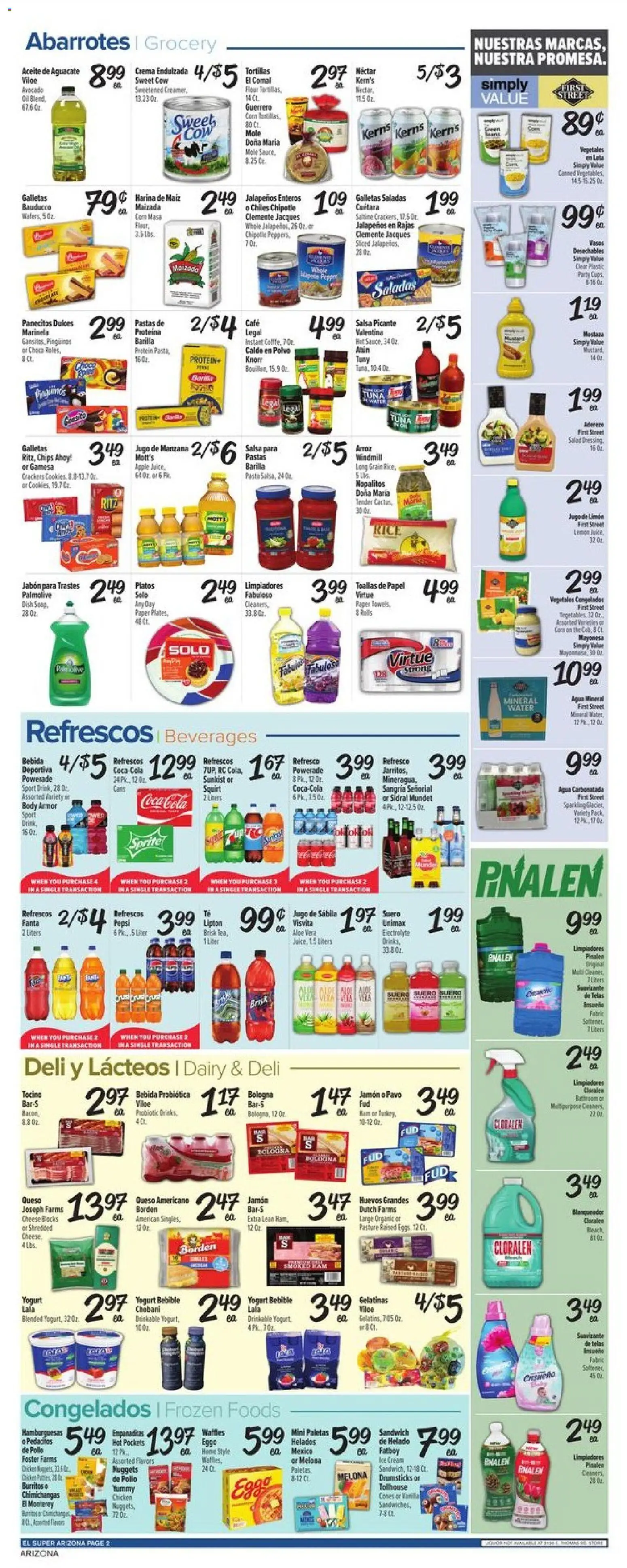 El Super Weekly Ad - AK - valid from 06/24/2026 | Page: 2 | Products: Yogurt, Ham, Pasta, Cream