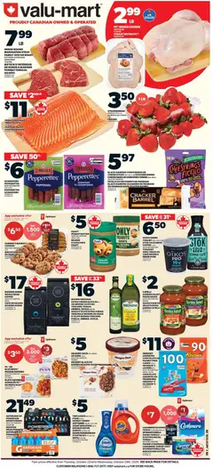 Preview of Valu Mart weekly flyer / circulaire from shop Valu Mart valid from Oct 22, 2026