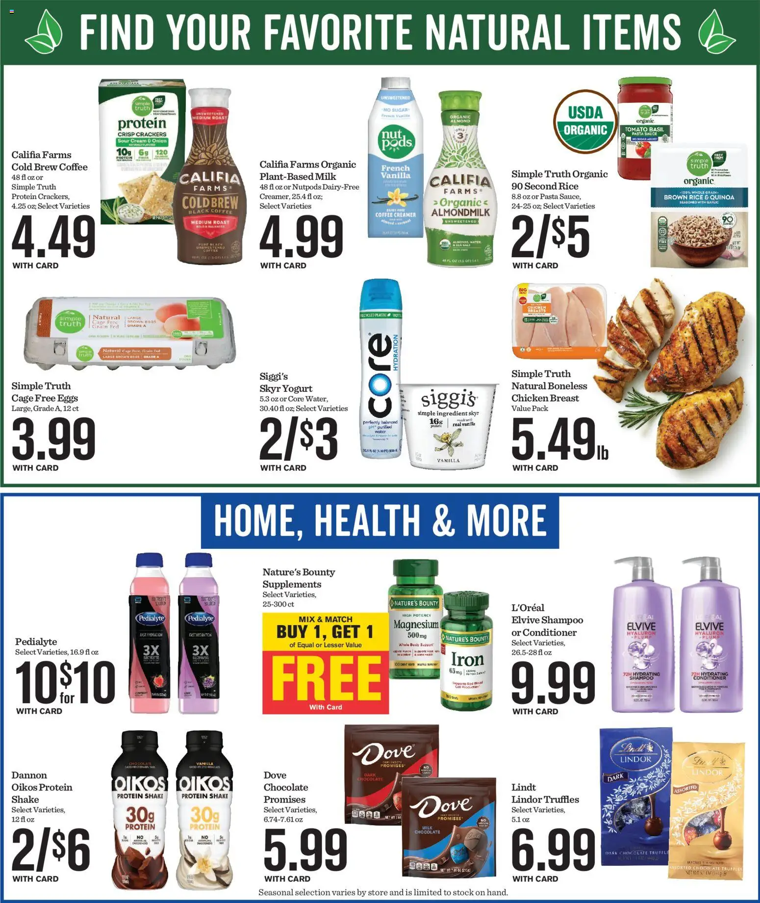 Mariano's Weekly Ad - valid from 15.04.2026 | Page: 9 | Products: Conditioner, Pasta, Salt, Sugar