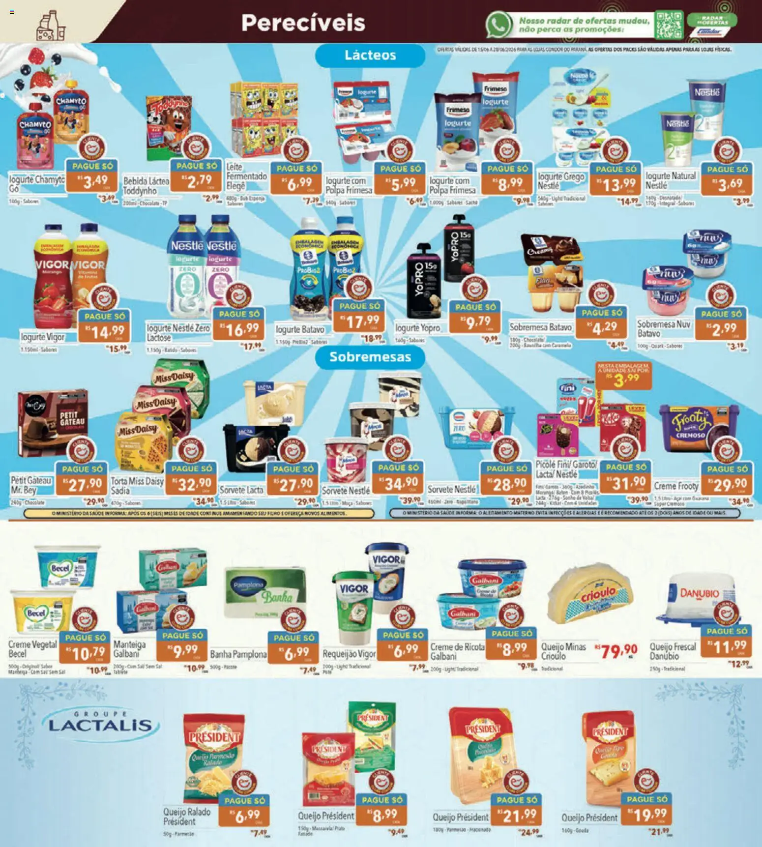 Supermercados Condor Folheto - válido de 15.06.2026 | Página: 14 | Produtos: Mop, Queijo, Queijo ralado, Bebida