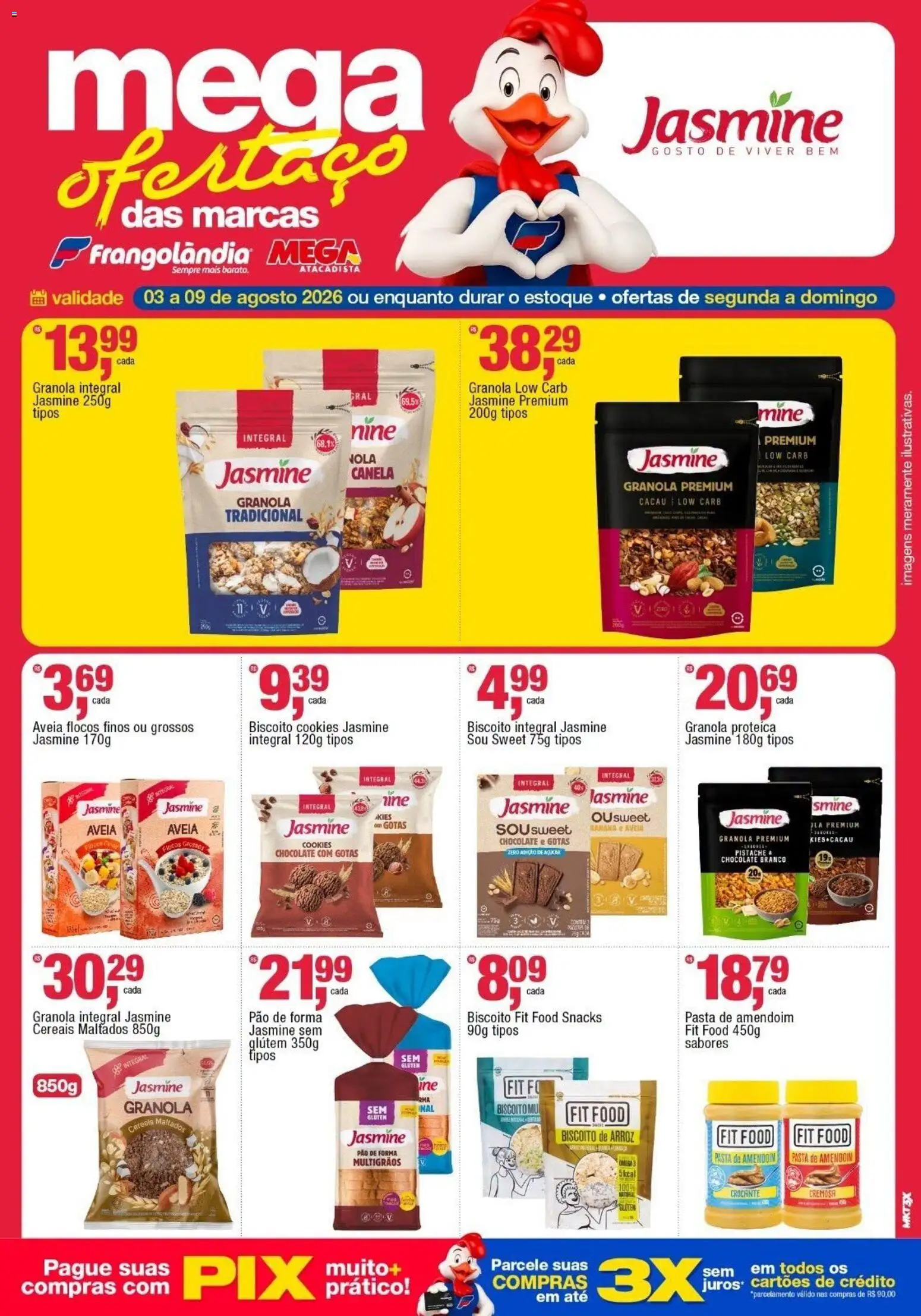 Frangolândia Folheto - válido de 03/08/2026 | Página: 2 | Produtos: Pistache, Pão, Pão de forma, Aveia