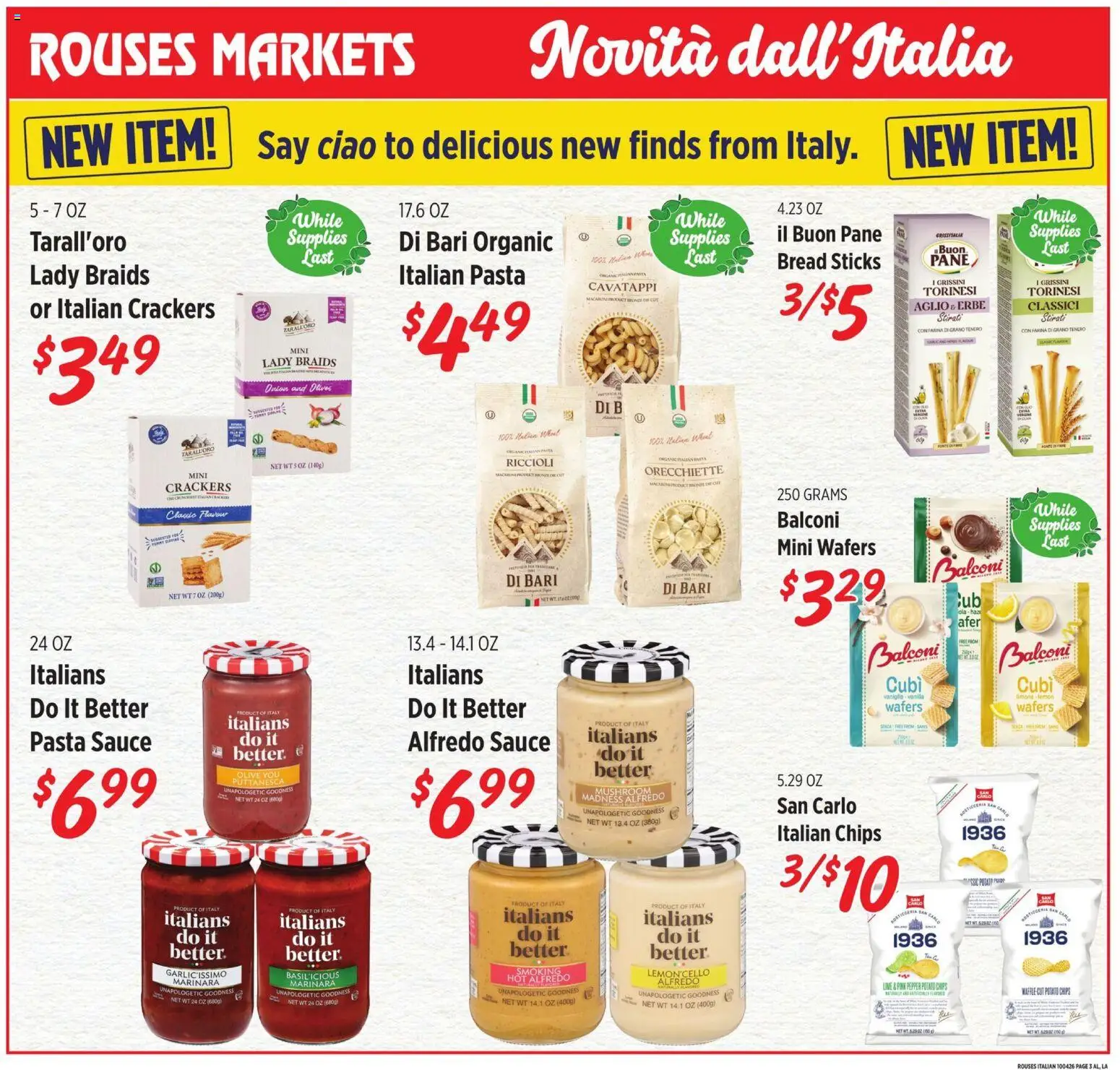 Rouses Monthly Ad - valid from 09/30/2026 | Page: 3 | Products: Crackers, Pasta, Chips, Pepper