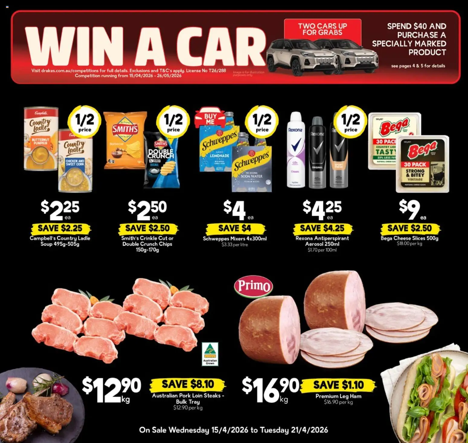 Drakes catalogue - valid from 15.04.2026 | Page: 3 | Products: Ham, Chicken, Soup, Pumpkin