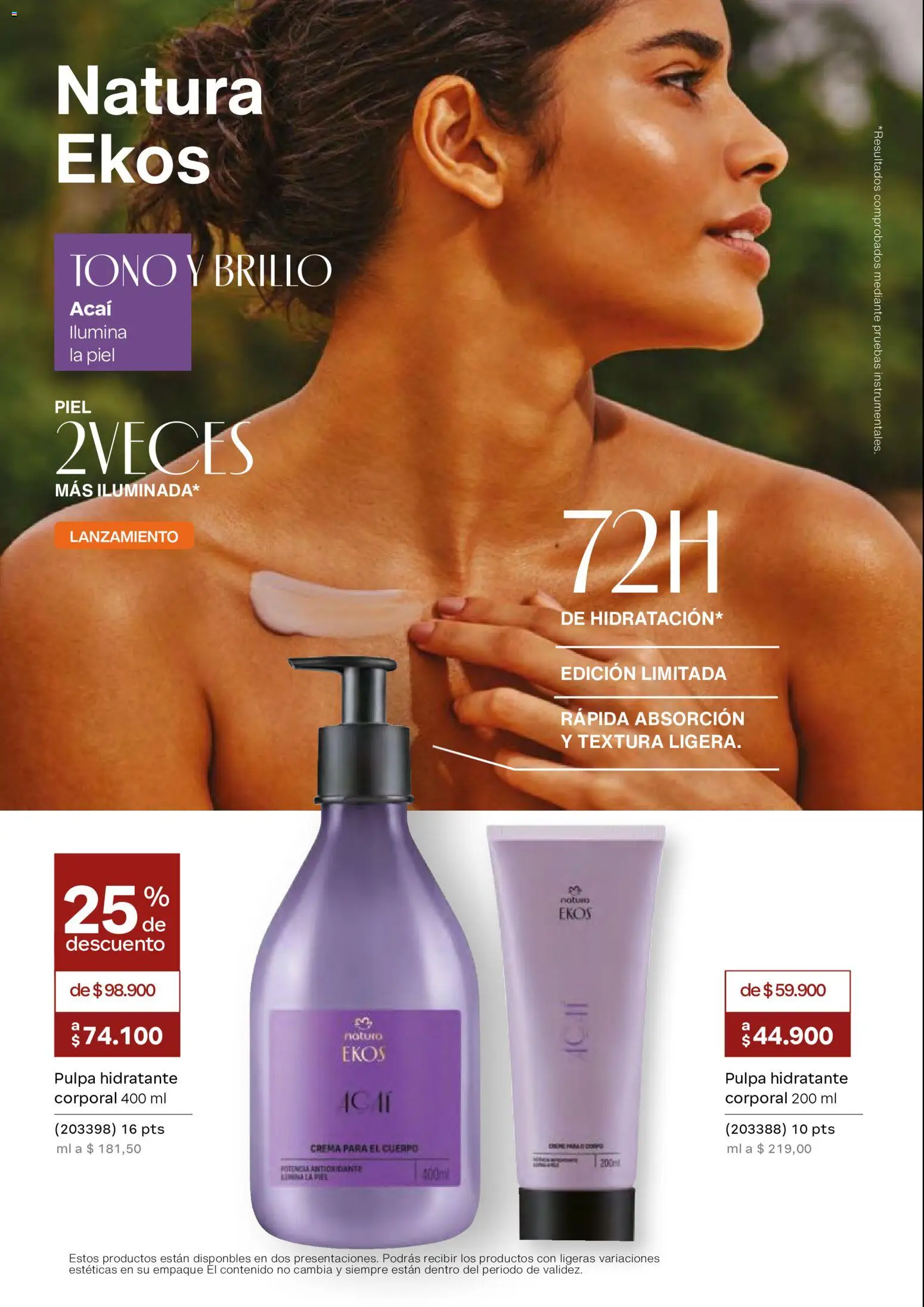 Natura revista - valida desde el 29.04.2026 | Página: 108 | Productos: Crema, Brillo, Crema para el cuerpo