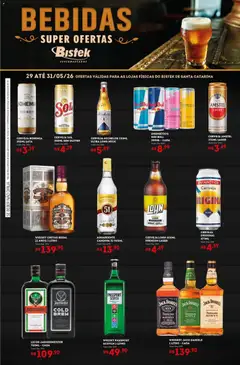 Bistek Supermercados ofertas Bebidas - Pré-Visualização do folheto da loja Bistek Supermercados, válido de 29.05.2026