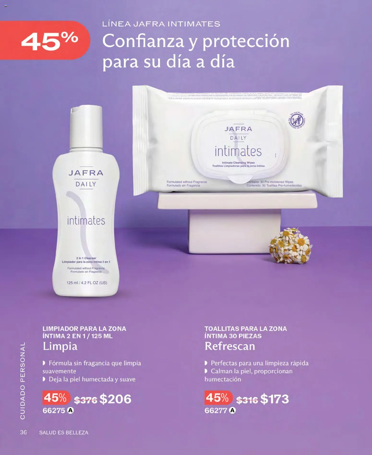 Nuevas ofertas de JAFRA válidas en toda la República Mexicana desde el 01.04.2026. ¡Encuentra las mejores ofertas en JAFRA catálogo! | Página: 36 | Productos: Limpiador, Fragancia