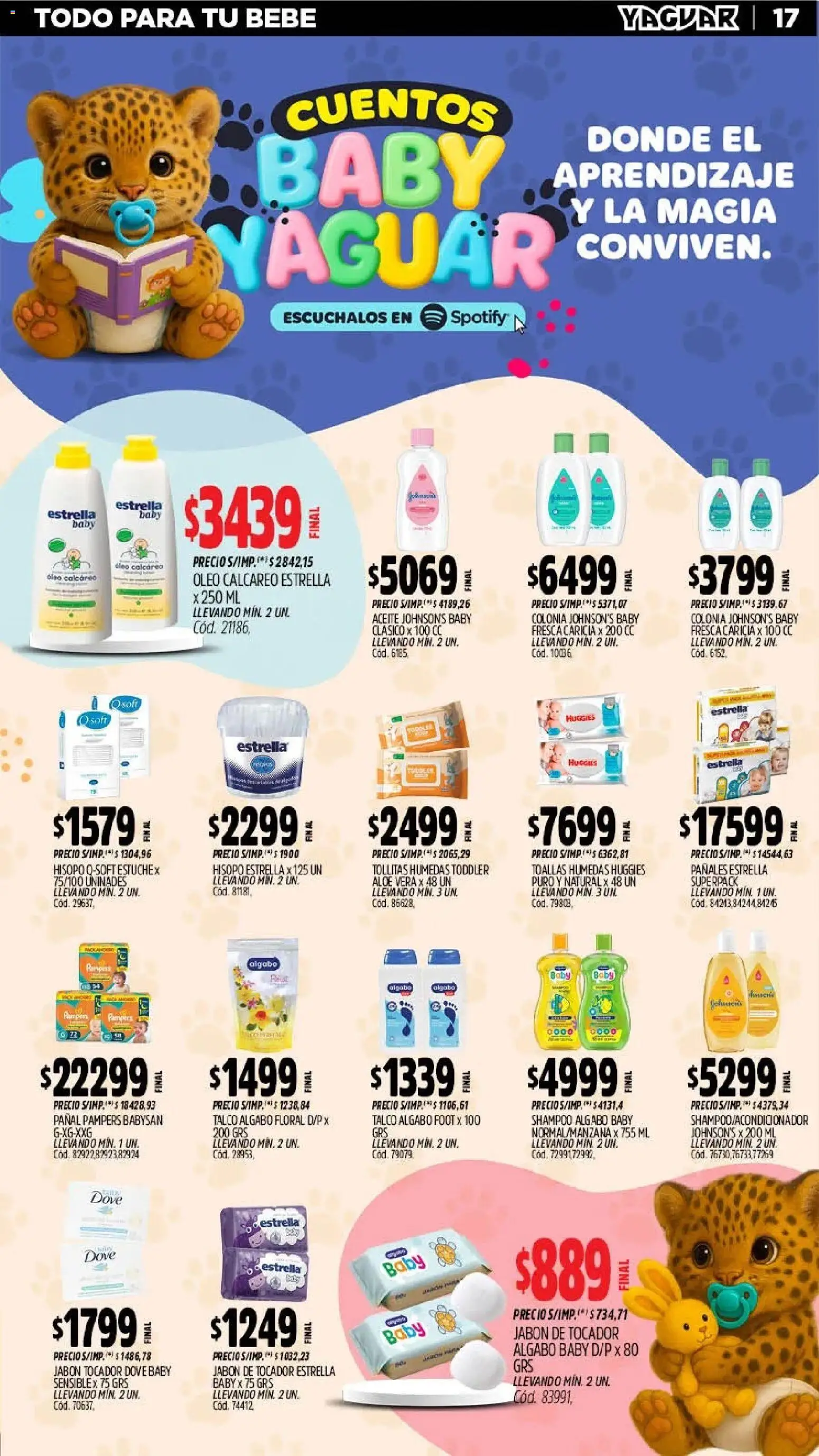 Yaguar - Oferta Semanal Jujuy │ válido desde el 18.05.2026 | Página: 18 | Productos: Toallas, Shampoo, Jabón, Pañales
