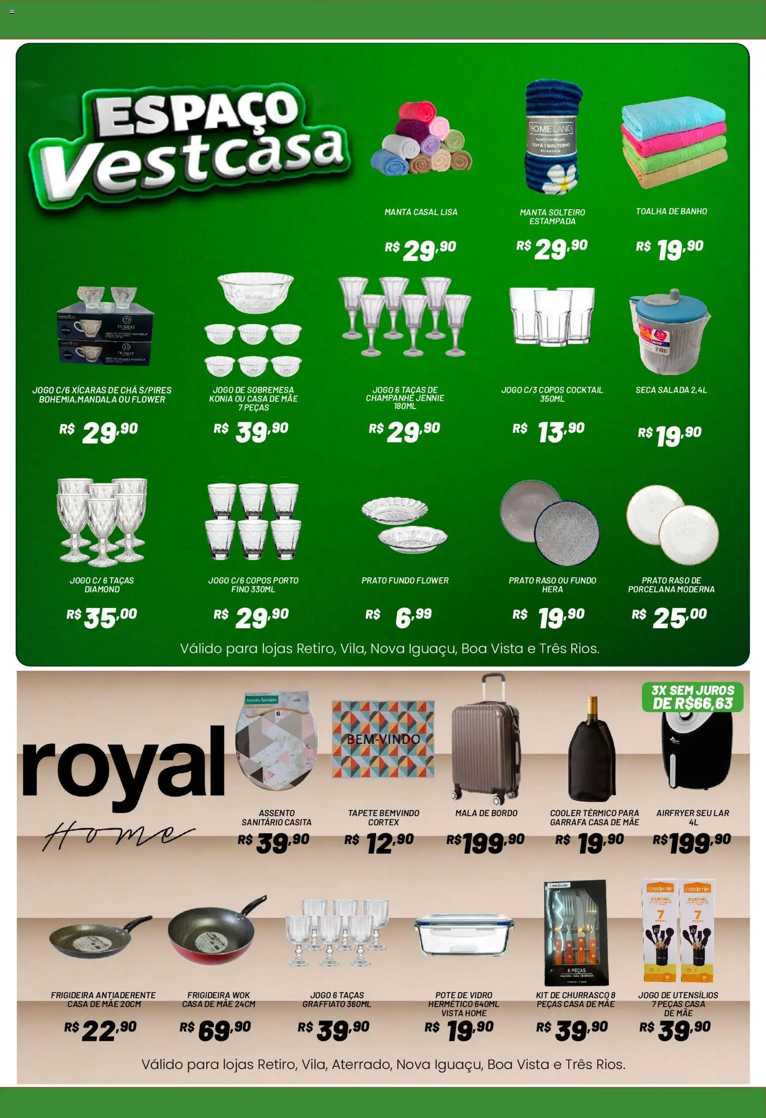 Royal Supermercados Folheto - válido de 15.06.2026 | Página: 15 | Produtos: Frigideira, Cooler, Taças, Tapete