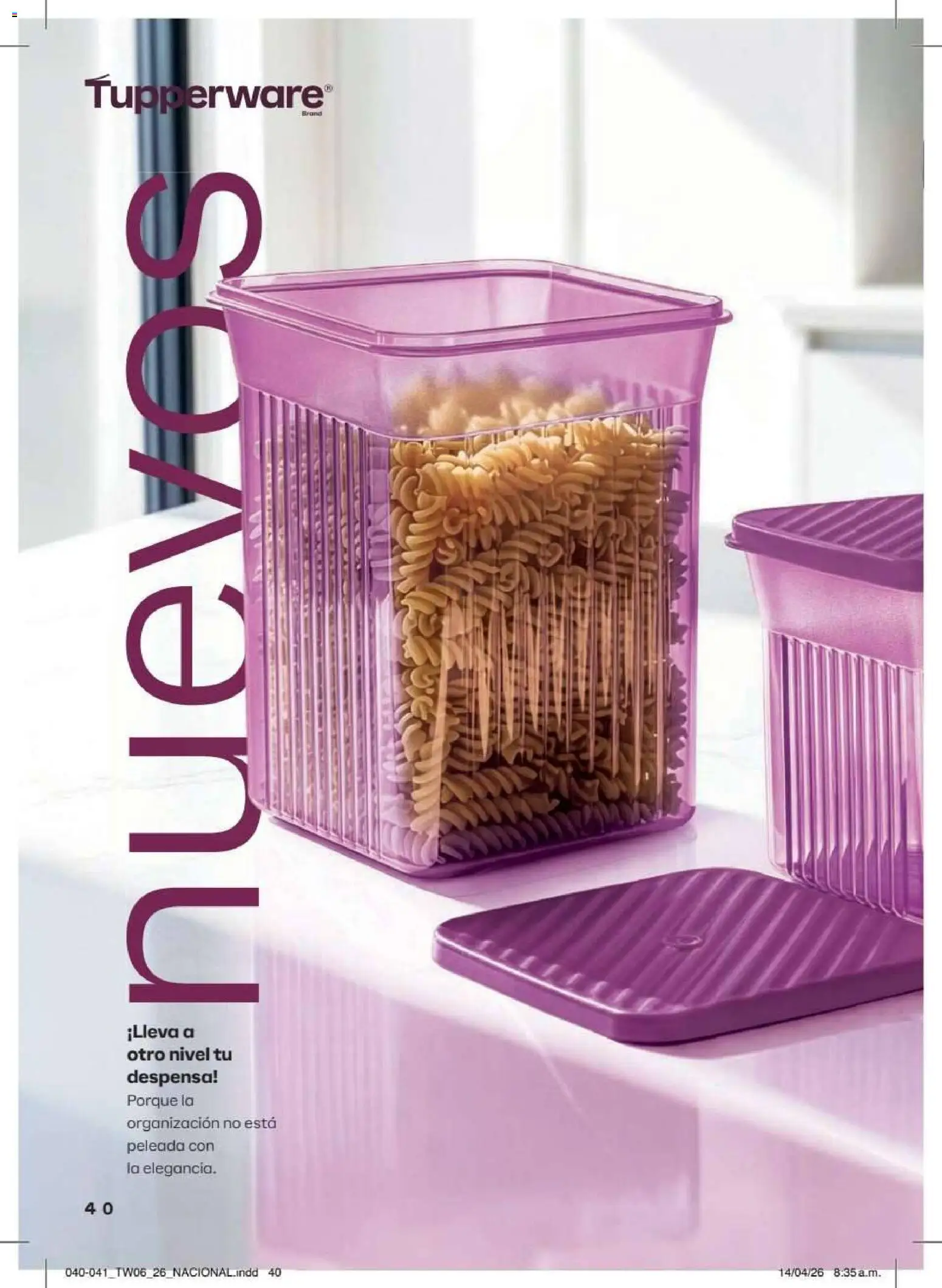 Nuevas ofertas de Tupperware válidas en toda la República Mexicana desde el 18/05/2026. ¡Encuentra las mejores ofertas en Tupperware catálogo! | Página: 40 | Productos: Despensa