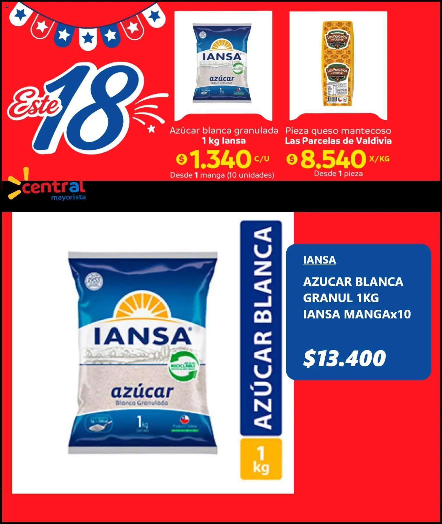 Central Mayorista Ofertas │ válido desde el 03.08.2026 | Página: 2 | Productos: Manga, Queso, Azucar