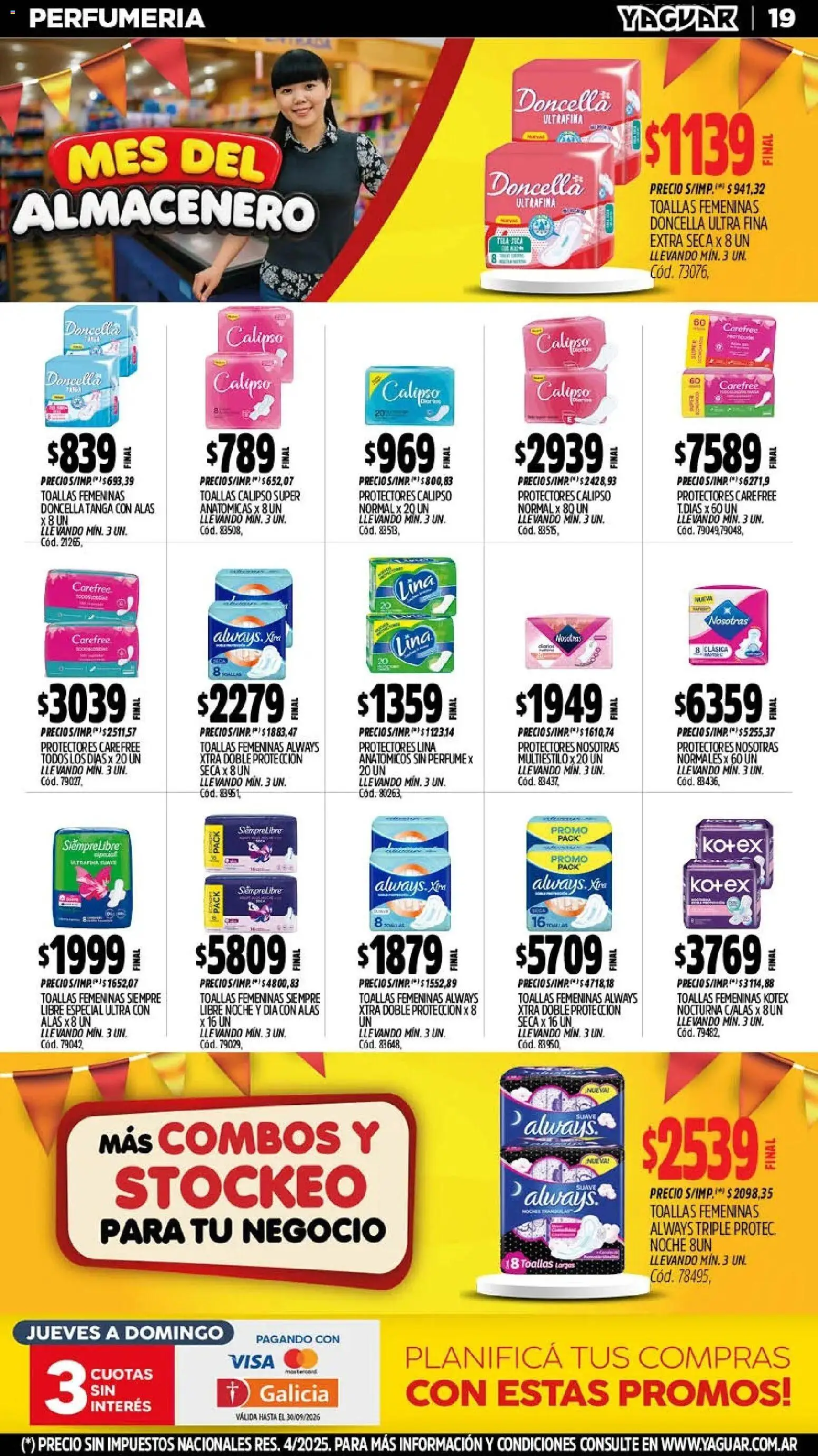 Yaguar - Oferta Semanal Salta │ válido desde el 28/09/2026 | Página: 20 | Productos: Toallas, Perfume
