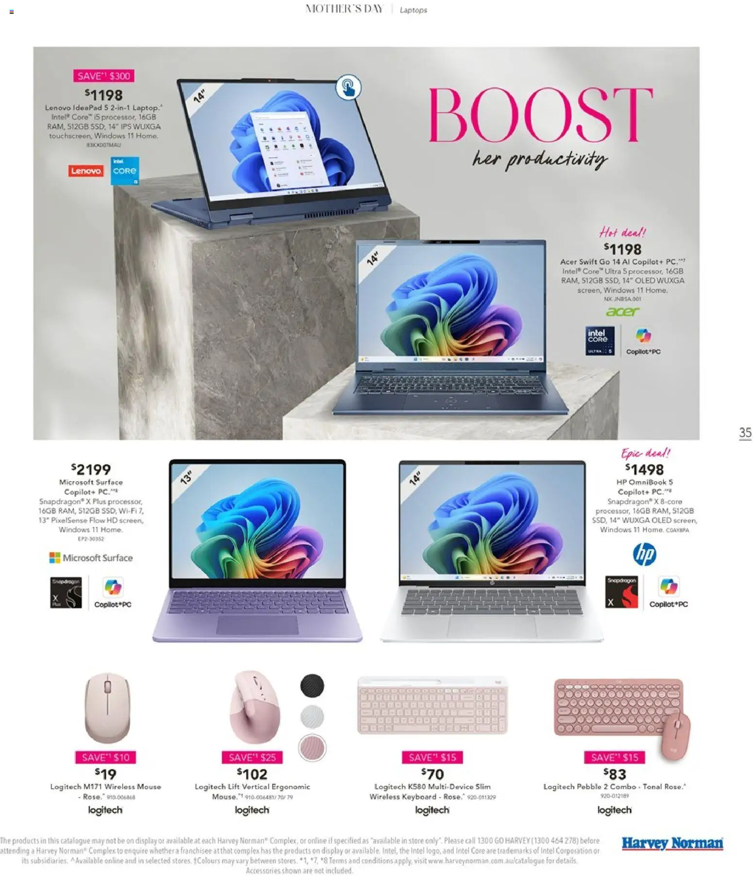 Harvey Norman catalogue - valid from 01.05.2026 | Page: 35 | Products: Ergonomic, Accessories, Mouse, Keyboard
