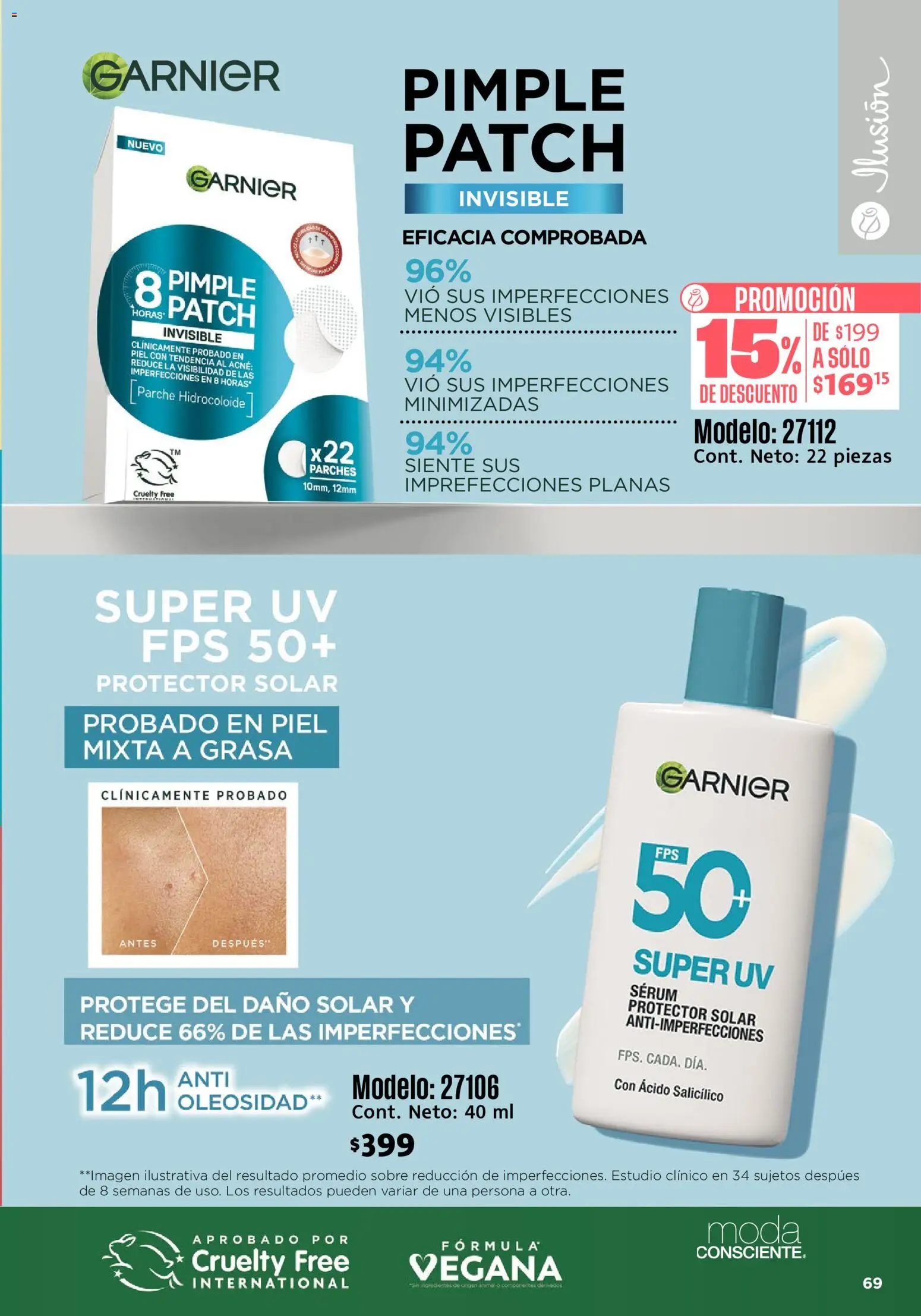Nuevas ofertas de Ilusión válidas en toda la República Mexicana desde el 01/09/2026. ¡Encuentra las mejores ofertas en Ilusión catálogo Marcas Amigas! | Página: 71 | Productos: Serum, Ingredientes, Sobre, Protector solar