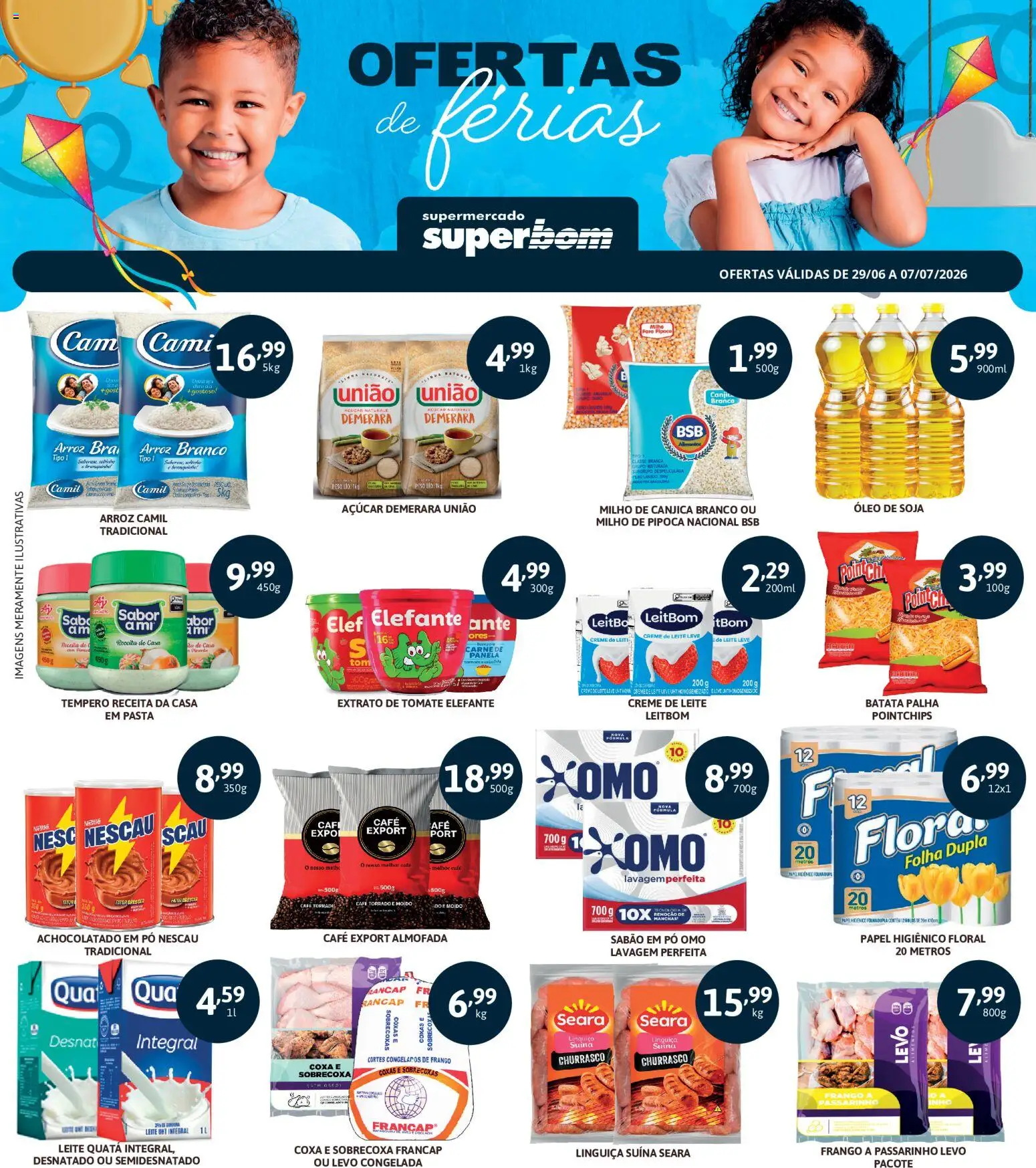 Superbom Folheto - válido de 29/06/2026 | Página: 1 | Produtos: Panela, Carne, Frango, Pipoca