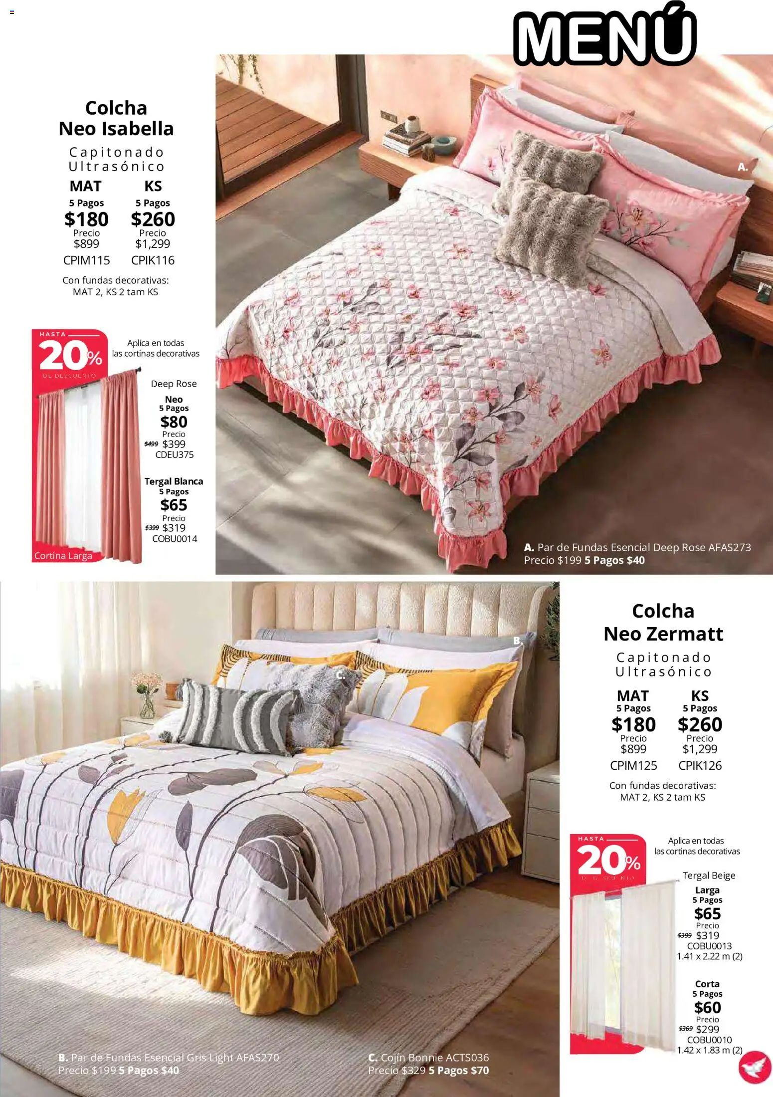 Nuevas ofertas de Colchas Concord válidas en toda la República Mexicana desde el 15/10/2026. ¡Encuentra las mejores ofertas en Colchas Concord catálogo! | Página: 99