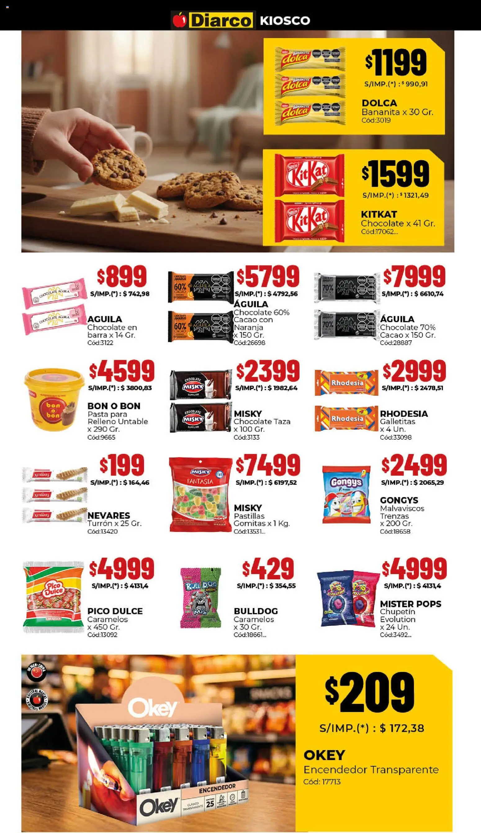Diarco - Ofertas Sur │ válido desde el 20.04.2026 | Página: 6 | Productos: Taza, Chocolate, Turrón, Cacao