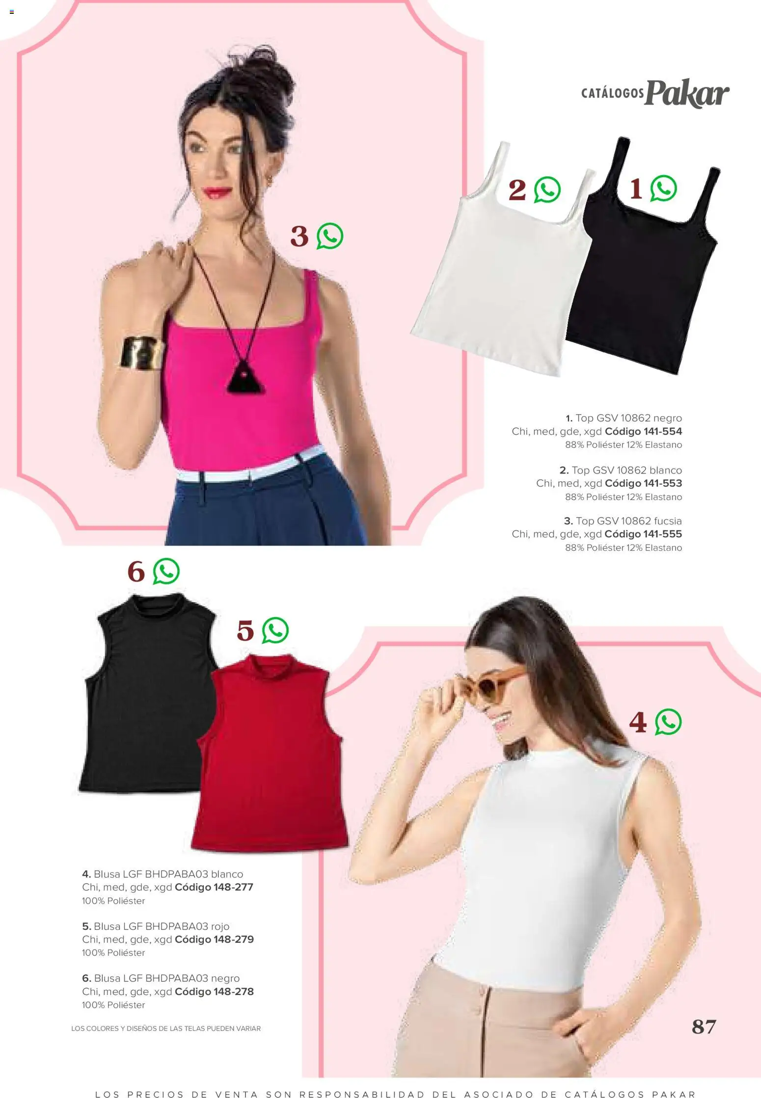 Nuevas ofertas de SC Pakar válidas en toda la República Mexicana desde el 31/07/2026. ¡Encuentra las mejores ofertas en SC Pakar catálogo Ropa! | Página: 87 | Productos: Blusa, Top
