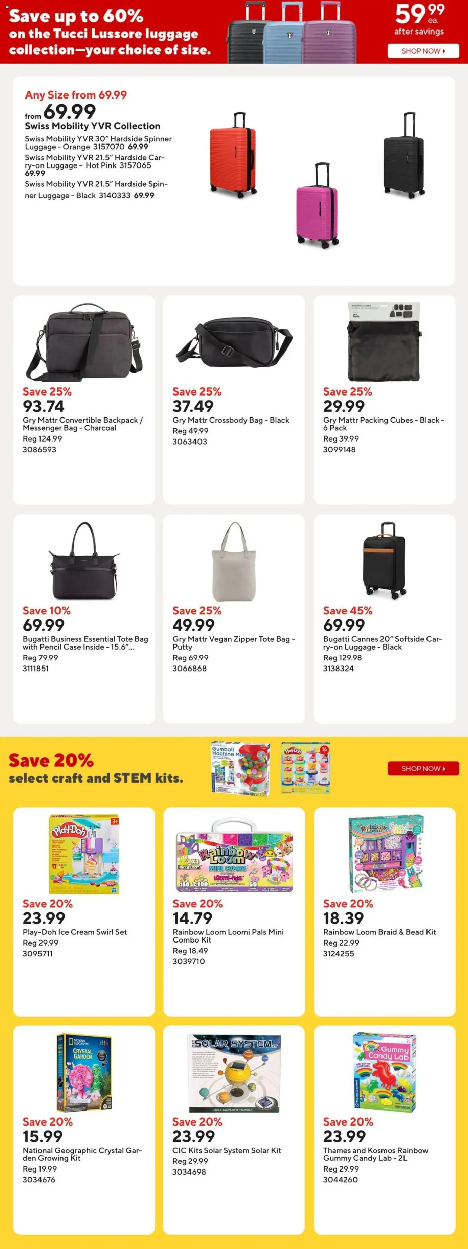 Staples flyer valid from 15.05.2026 | Page: 11 | Products: Backpack, Cream, Ice cream, Bag