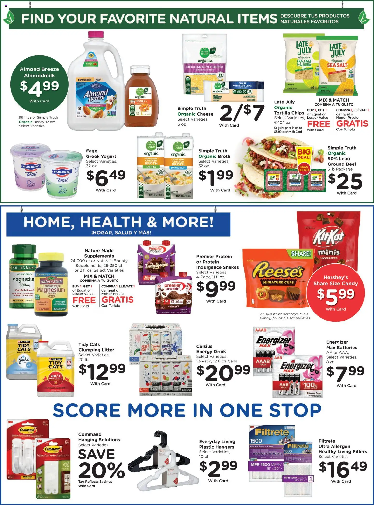 Smith's Weekly Ad - valid from 08/19/2026 | Page: 10 | Products: Candy, Protein, Tortilla chips, Ground beef