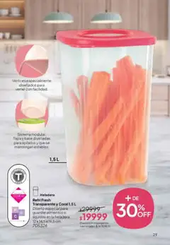 Vista previa Tupperware Folleto válido desde el 01/07/2026 | Página: 30 | Productos: Pera, Heladera