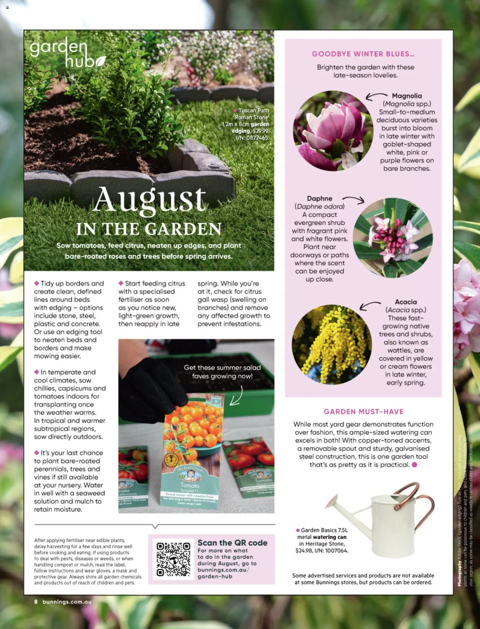 Bunnings Warehouse catalogue - valid from 01/08/2026 | Page: 8 | Products: Mask, Compost, Water, Tomato