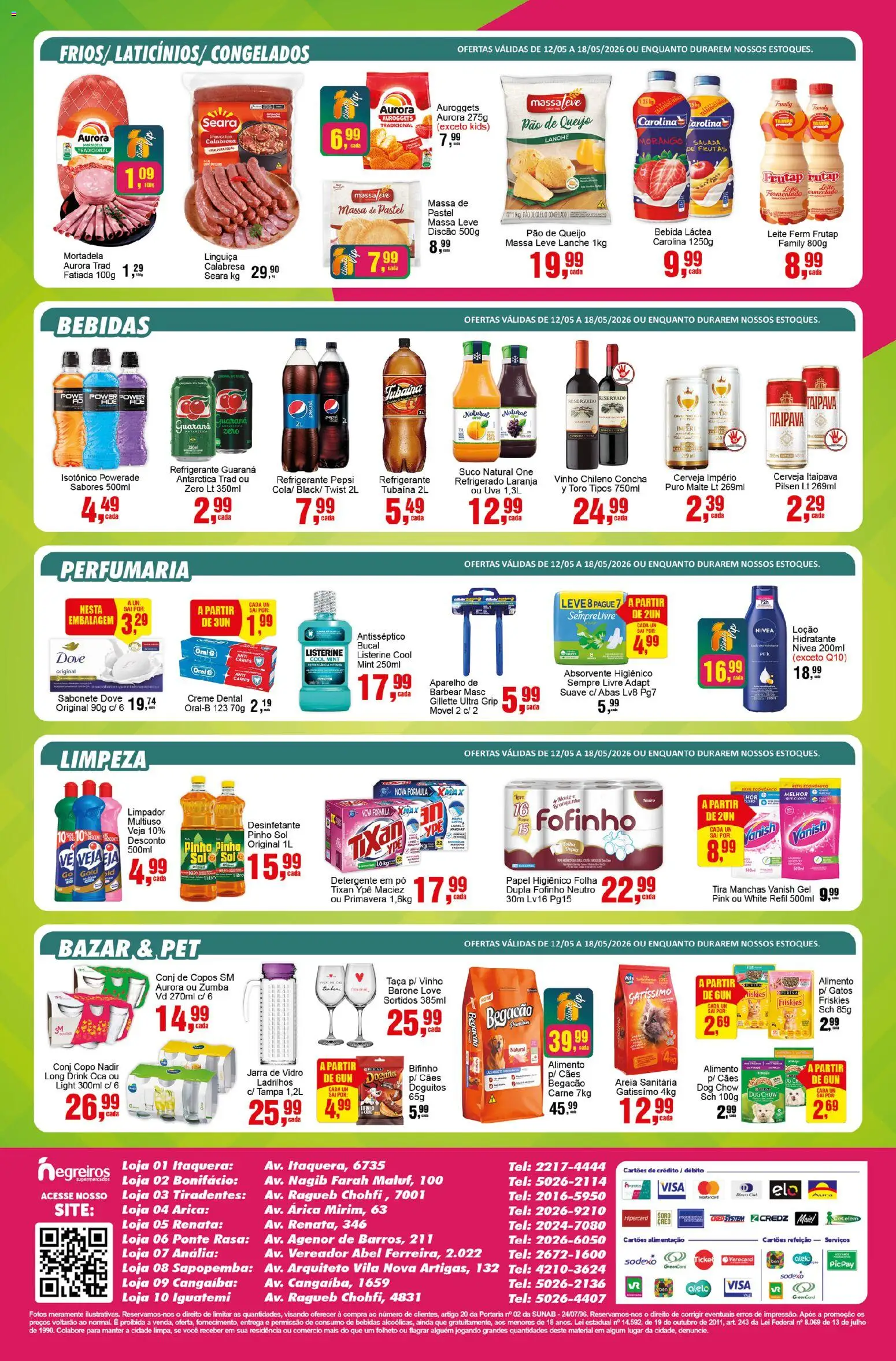 Negreiros Folheto - válido de 12.05.2026 | Página: 4 | Produtos: Pó, Guaraná, Linguiça, Vanish