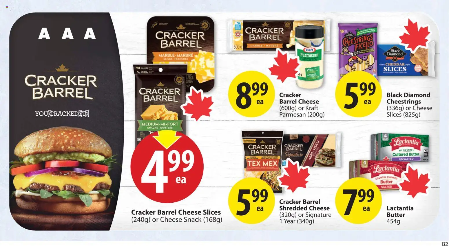 Save on foods flyer valid from 11.06.2026 | Page: 24 | Products: Butter, Cheese