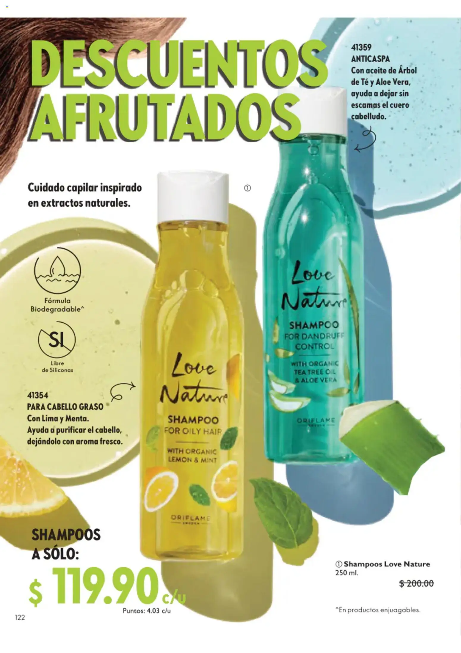 Nuevas ofertas de Oriflame válidas en toda la República Mexicana desde el 01/08/2026. ¡Encuentra las mejores ofertas en Oriflame campaña 11 2026! | Página: 122 | Productos: Lima, Aceite, Té
