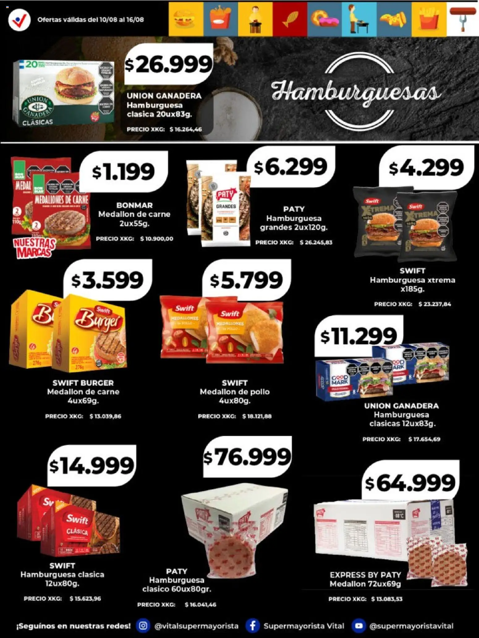 Vital - Especial de frescos │ válido desde el 10/08/2026 | Página: 7 | Productos: Pollo, Carne, Hamburguesa
