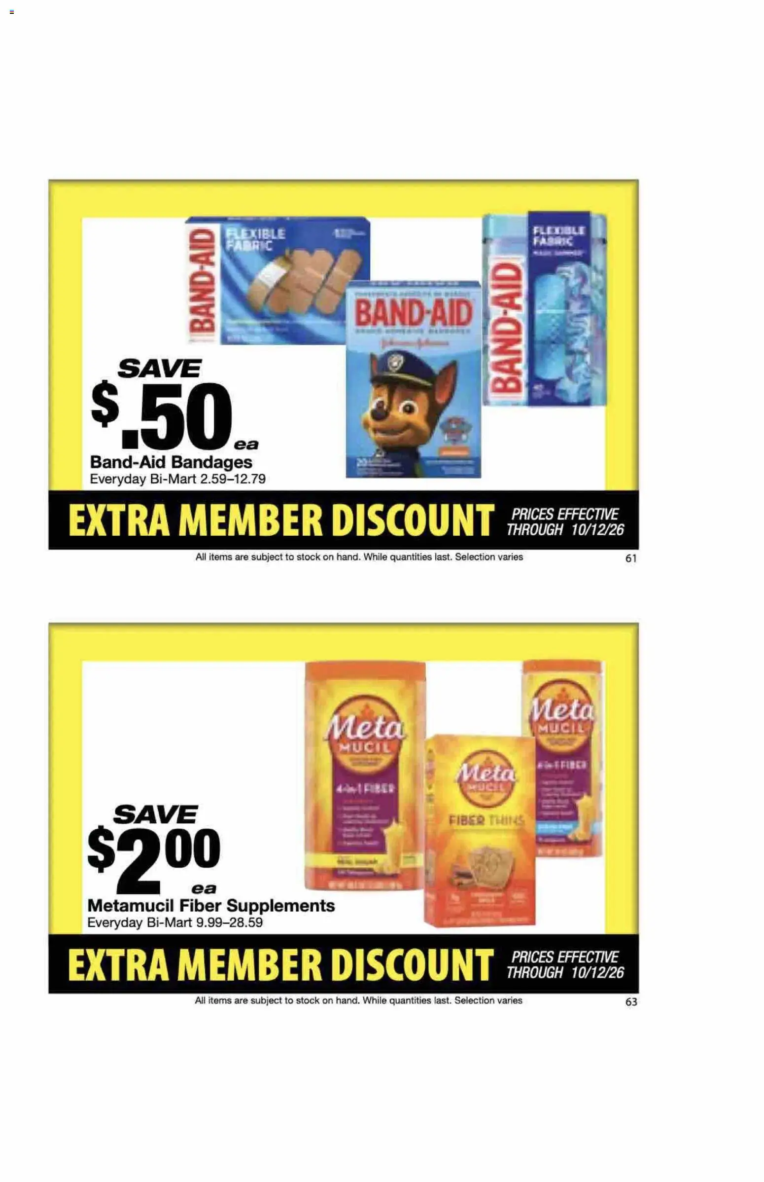 Bi-Mart Extra Member Discount Book - valid from 09/28/2026 | Page: 33